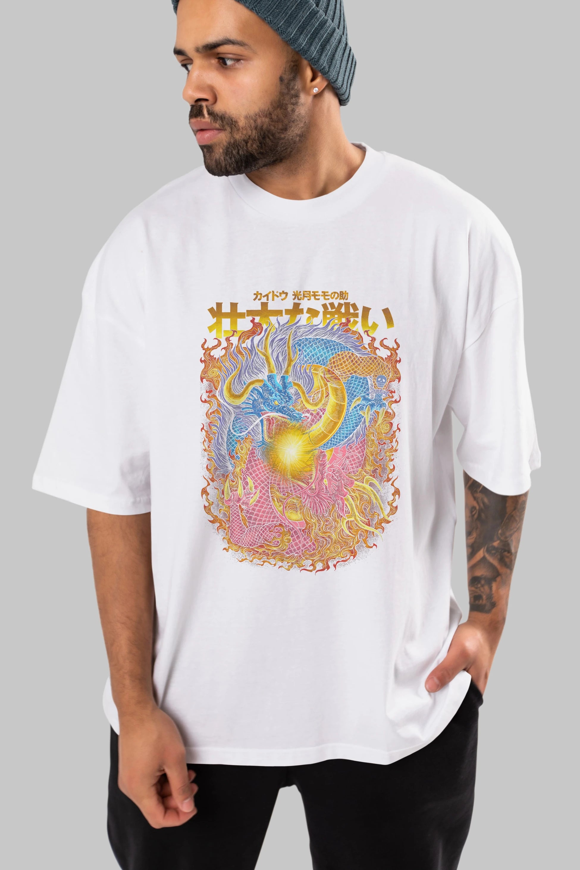 ONE PIECE (4) Anime Ön Baskılı Oversize t-shirt %100 pamuk Erkek Kadın Unisex