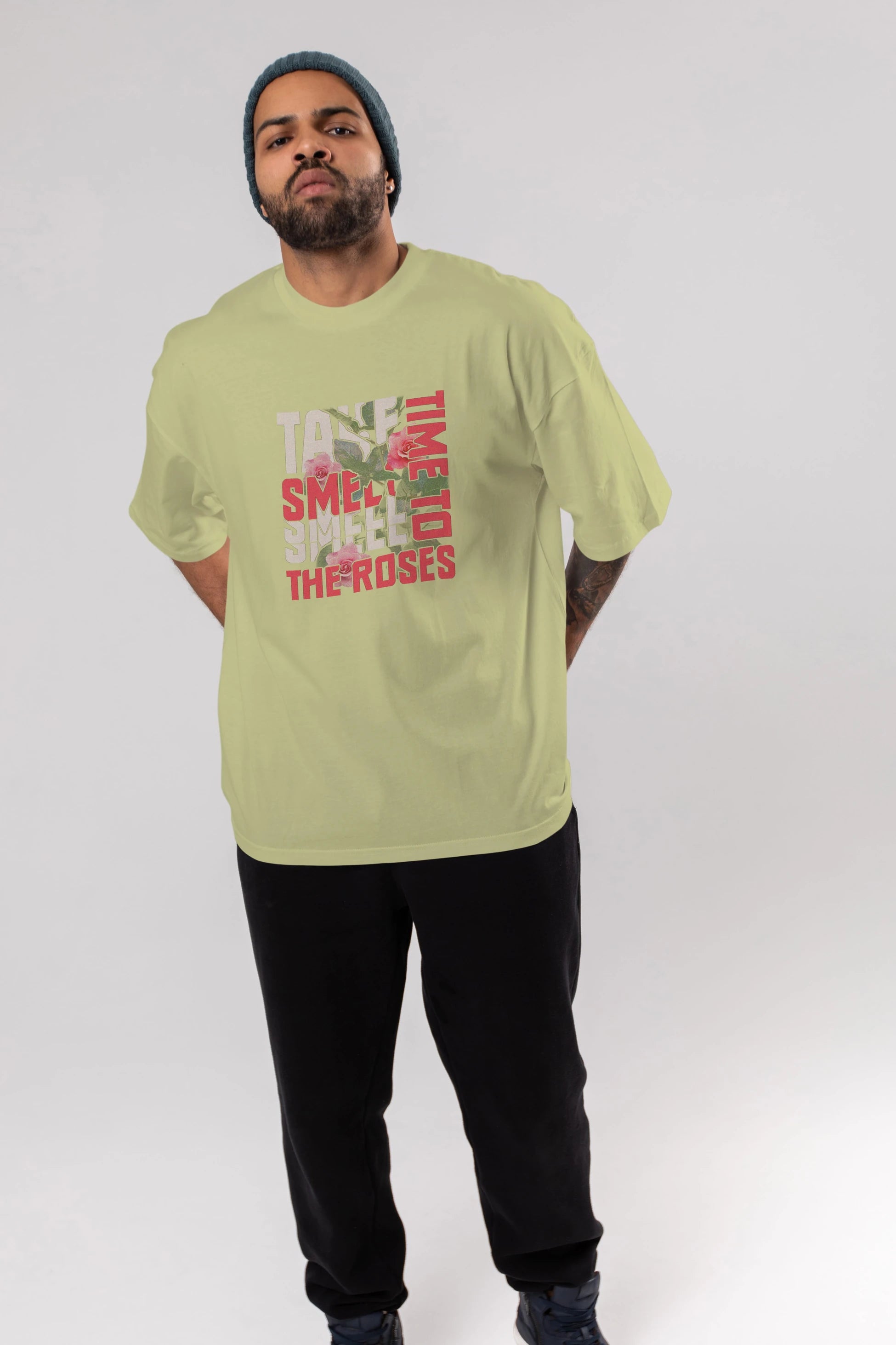 Take time to smell the roses Ön Baskılı Oversize t-shirt Erkek Kadın Unisex
