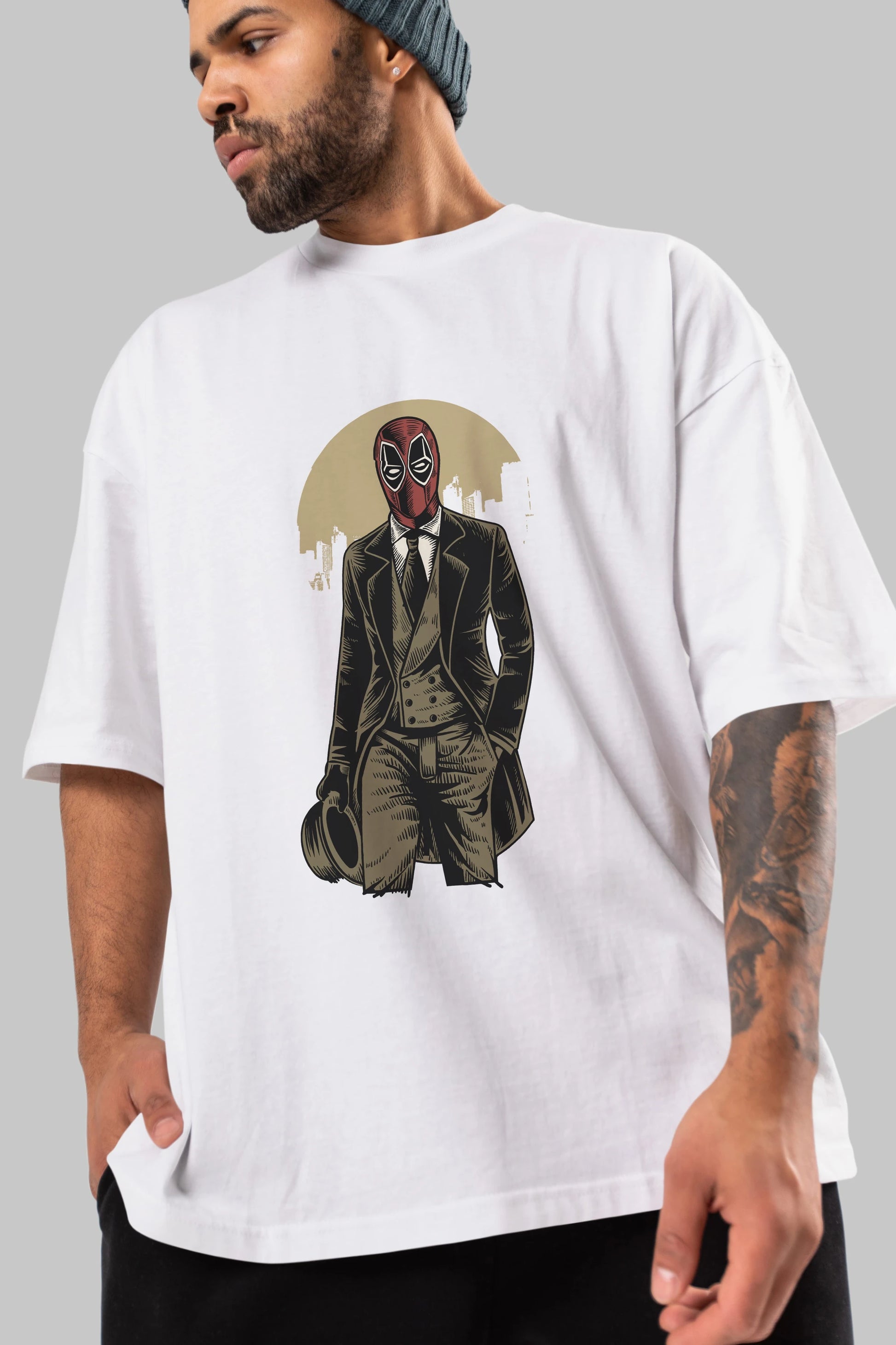 Classic Mercenary Ön Baskılı Oversize t-shirt Erkek Kadın Unisex %100 Pamuk tişort