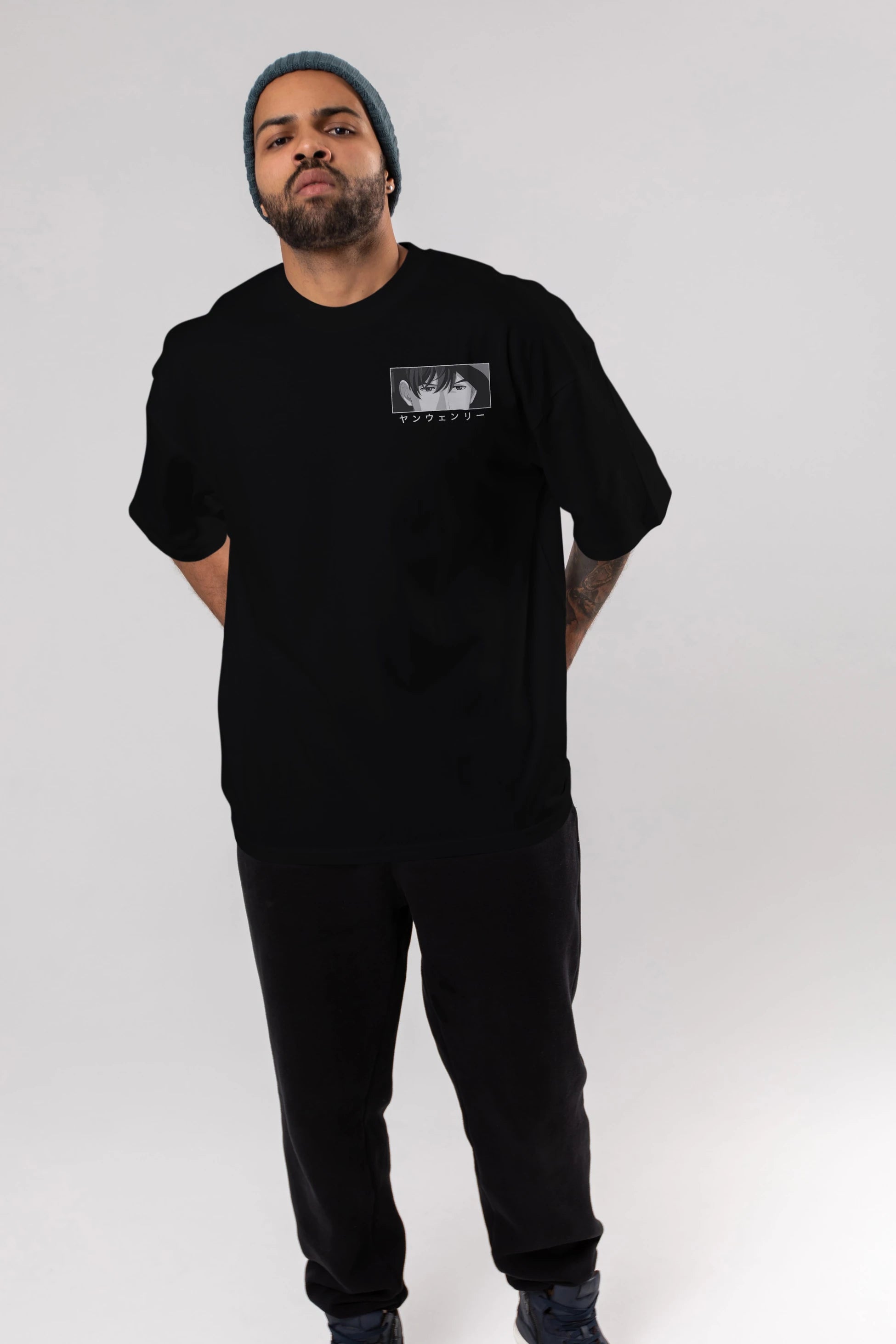 Wen-li Yang 1 Ön Sol Baskılı Oversize t-shirt Erkek Kadın Unisex %100 Pamuk Bisiklet Yaka tişort