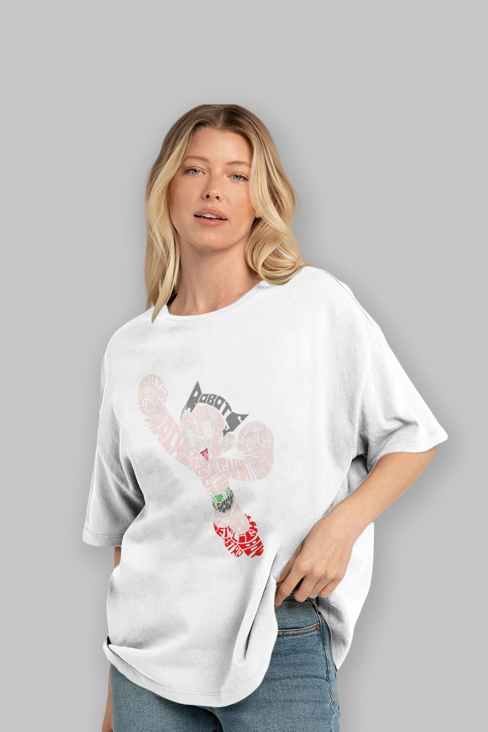 Astroboy Ön Baskılı Oversize t-shirt %100 pamuk Erkek Kadın Unisex