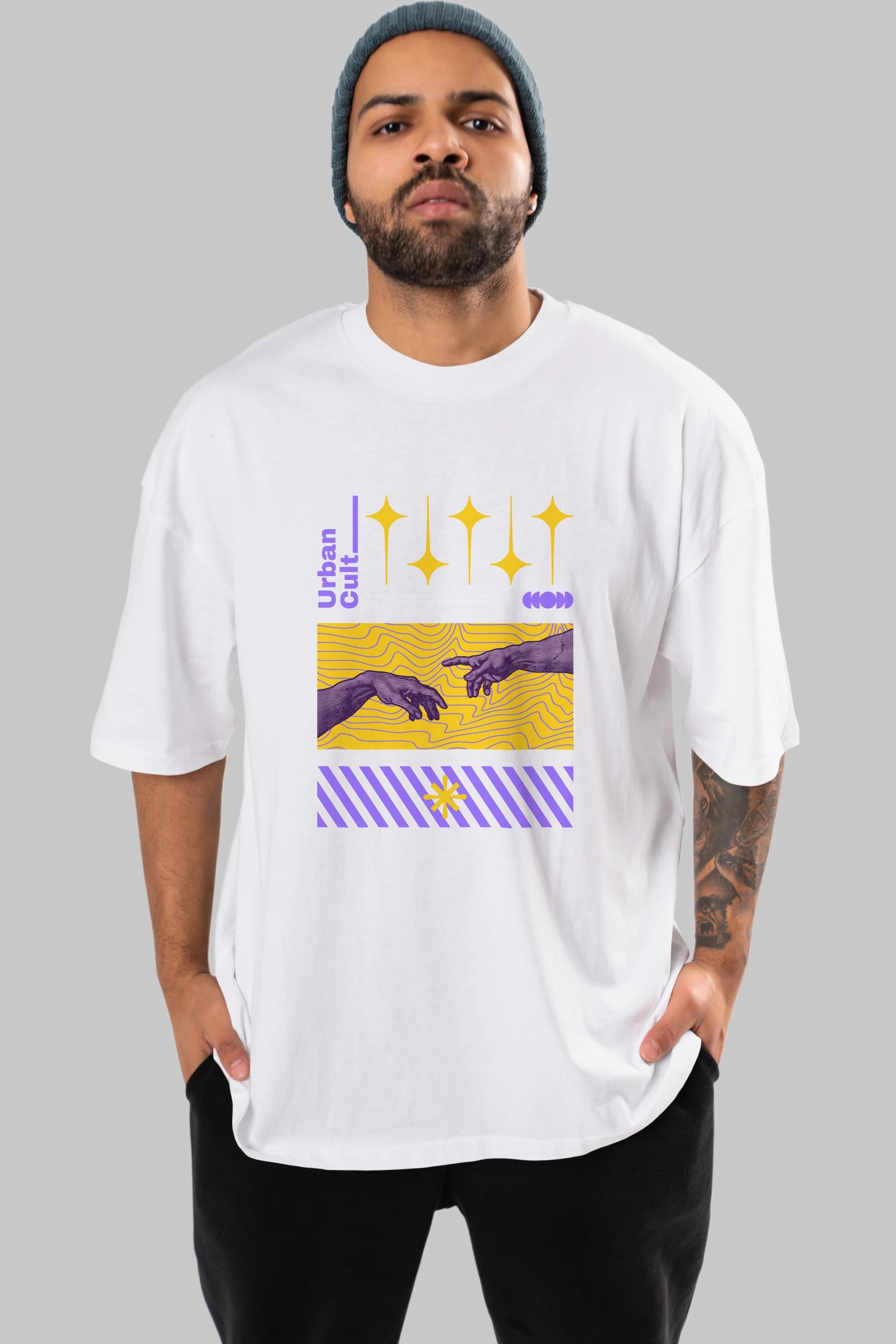 Urban Cult Ön Baskılı Oversize t-shirt Erkek Kadın Unisex