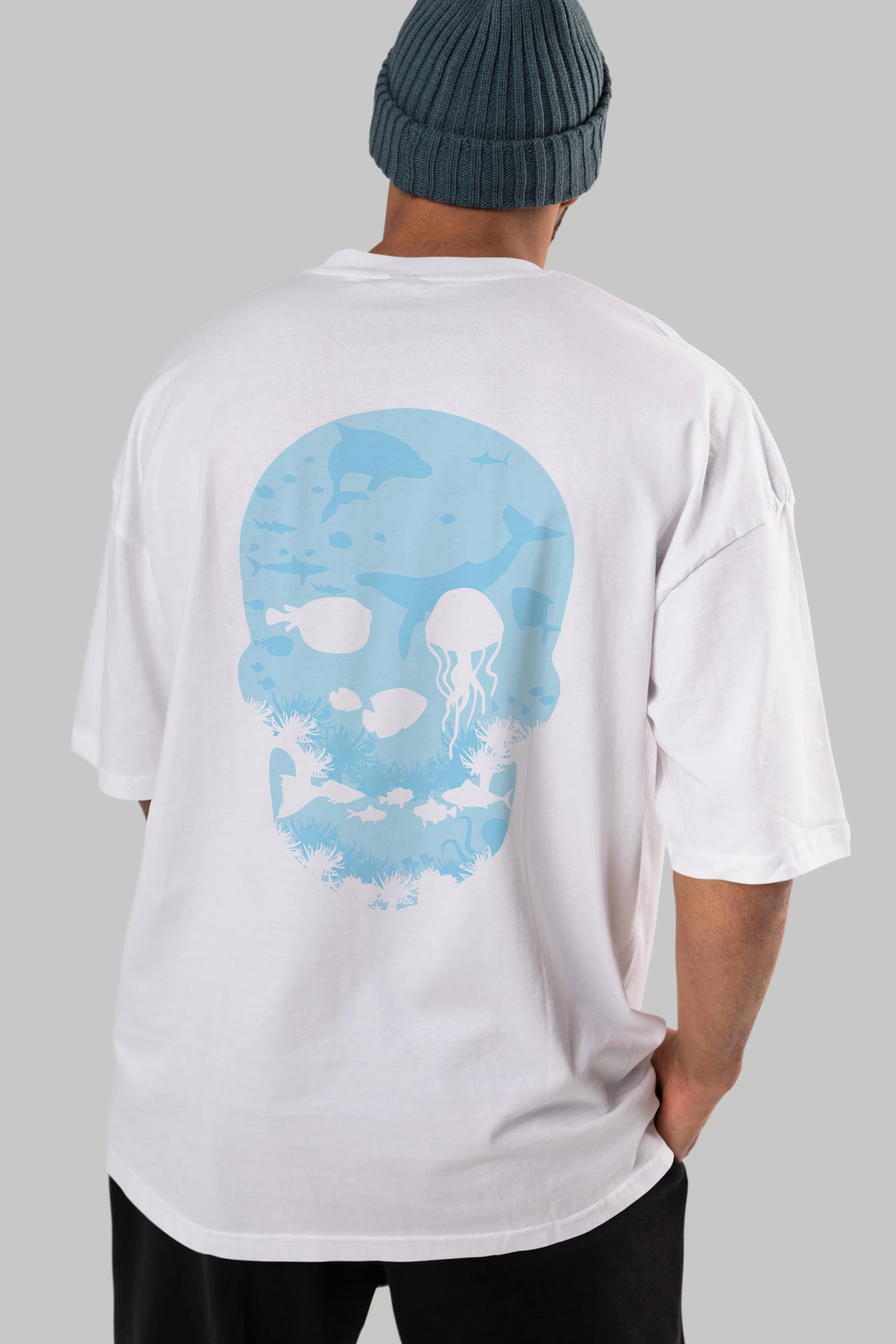 Dead Sea Arka Baskılı Oversize t-shirt %100 pamuk Erkek Kadın Unisex