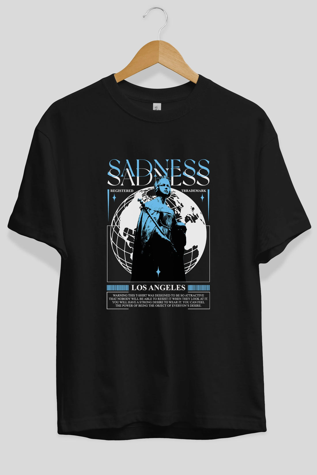 Sadness Los Angeles Ön Baskılı Oversize t-shirt Erkek Kadın Unisex