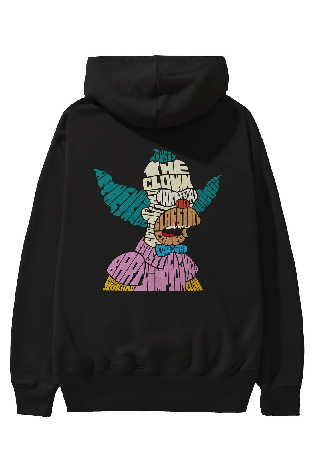 Krusty Clown Arka Baskılı Hoodie Oversize Kapüşonlu Sweatshirt Erkek Kadın Unisex