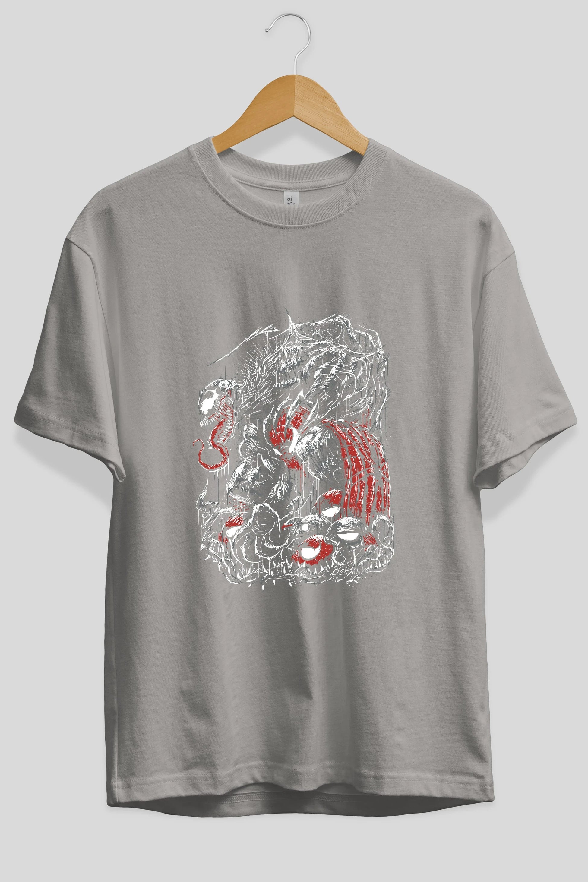 Venom (14) Ön Baskılı Oversize t-shirt Erkek Kadın Unisex %100 Pamuk Bisiklet Yaka tişort
