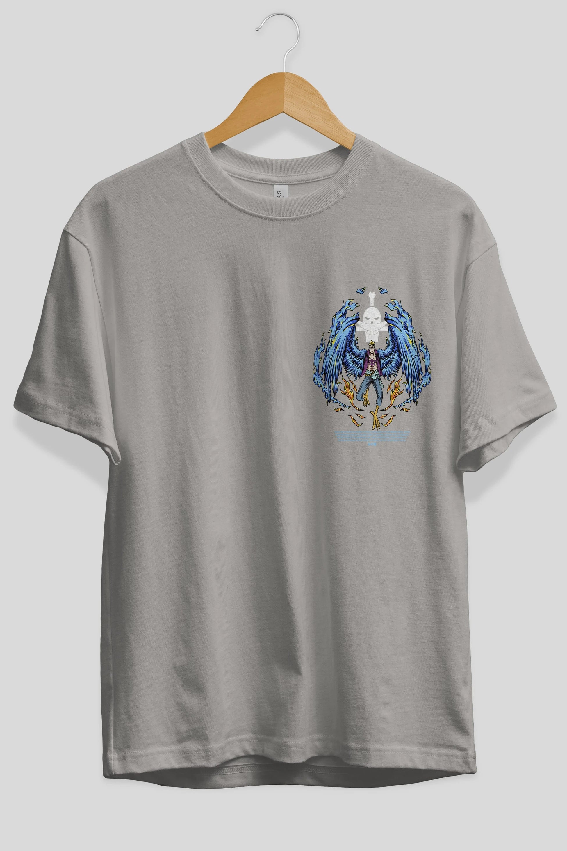 Marco Ön Sol Baskılı Oversize t-shirt Erkek Kadın Unisex %100 Pamuk Bisiklet Yaka tişort