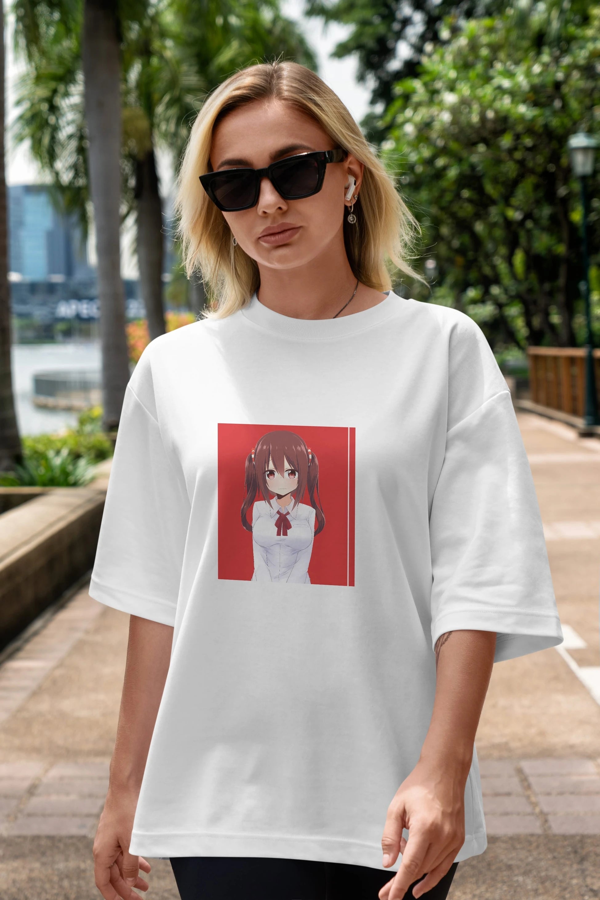 Nana Ebina 1 Anime Ön Baskılı Oversize t-shirt %100 pamuk Erkek Kadın Unisex