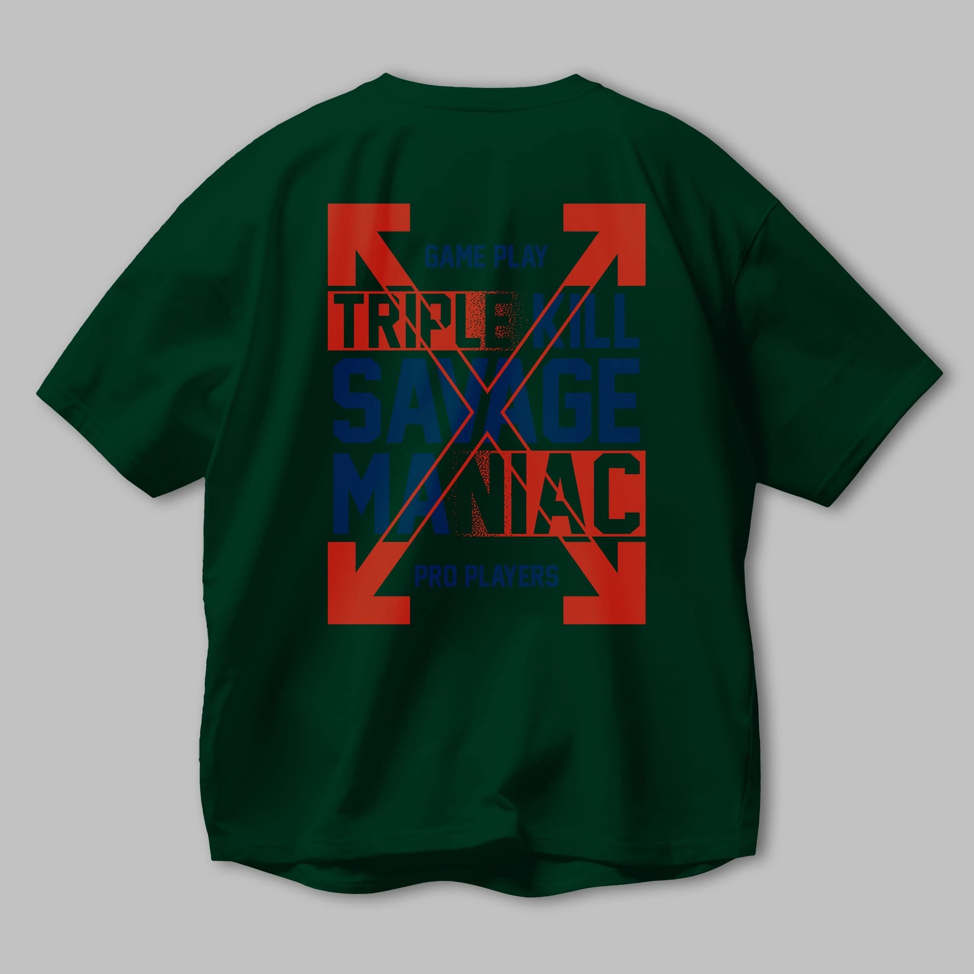Kill Savage Arka Baskılı Oversize t-shirt Erkek Kadın Unisex