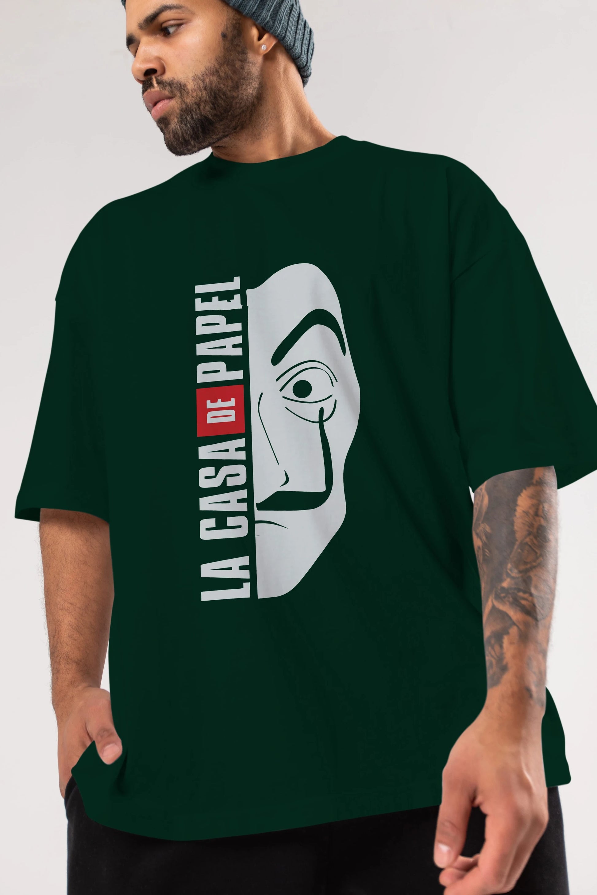 La Casa De Papel (3) Ön Baskılı Oversize t-shirt Erkek Kadın Unisex %100 Pamuk Bisiklet Yaka tişort