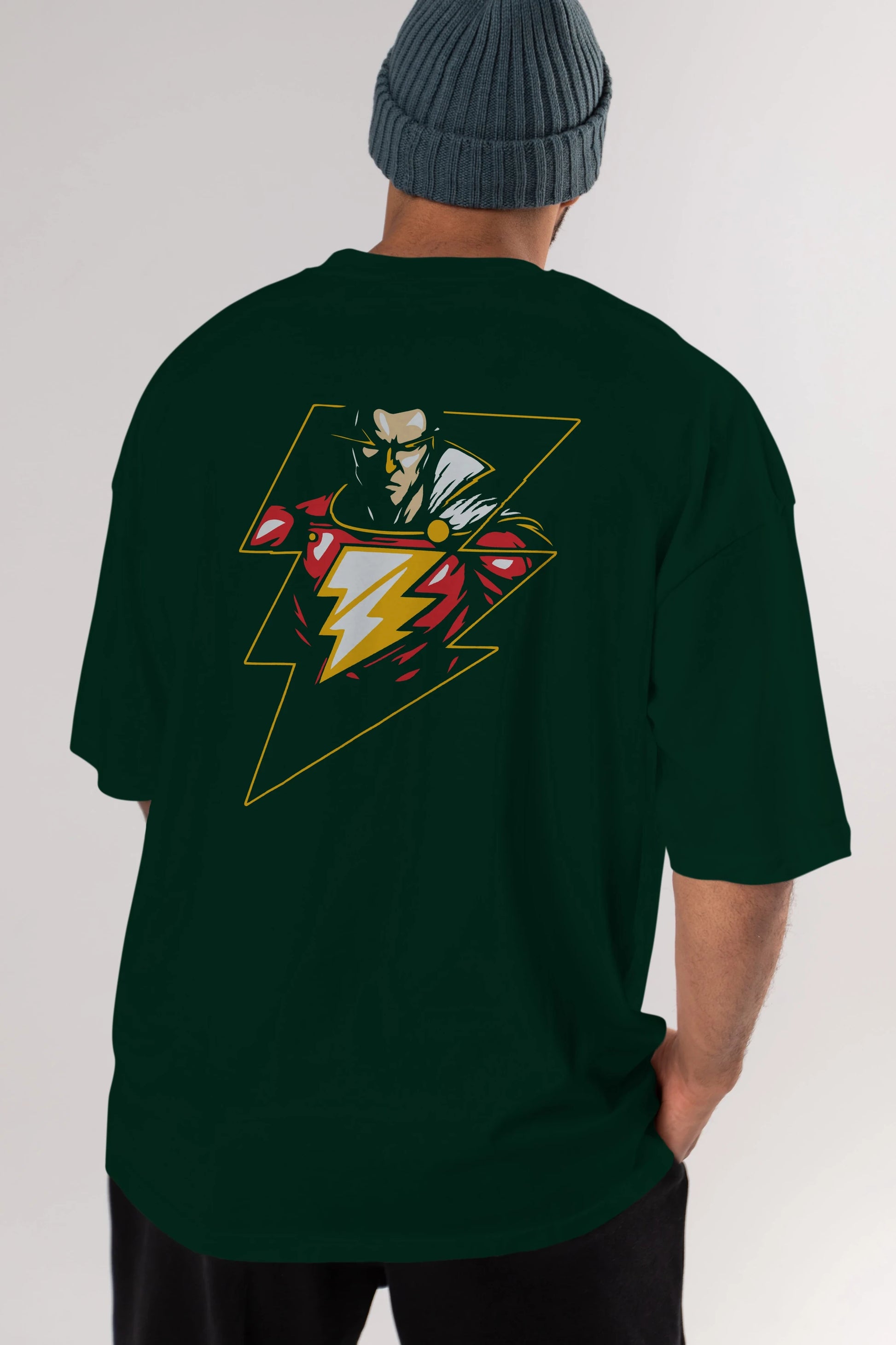Flash Avengers (3) Arka Baskılı Oversize t-shirt Erkek Kadın Unisex %100 Pamuk Bisiklet Yaka tişort