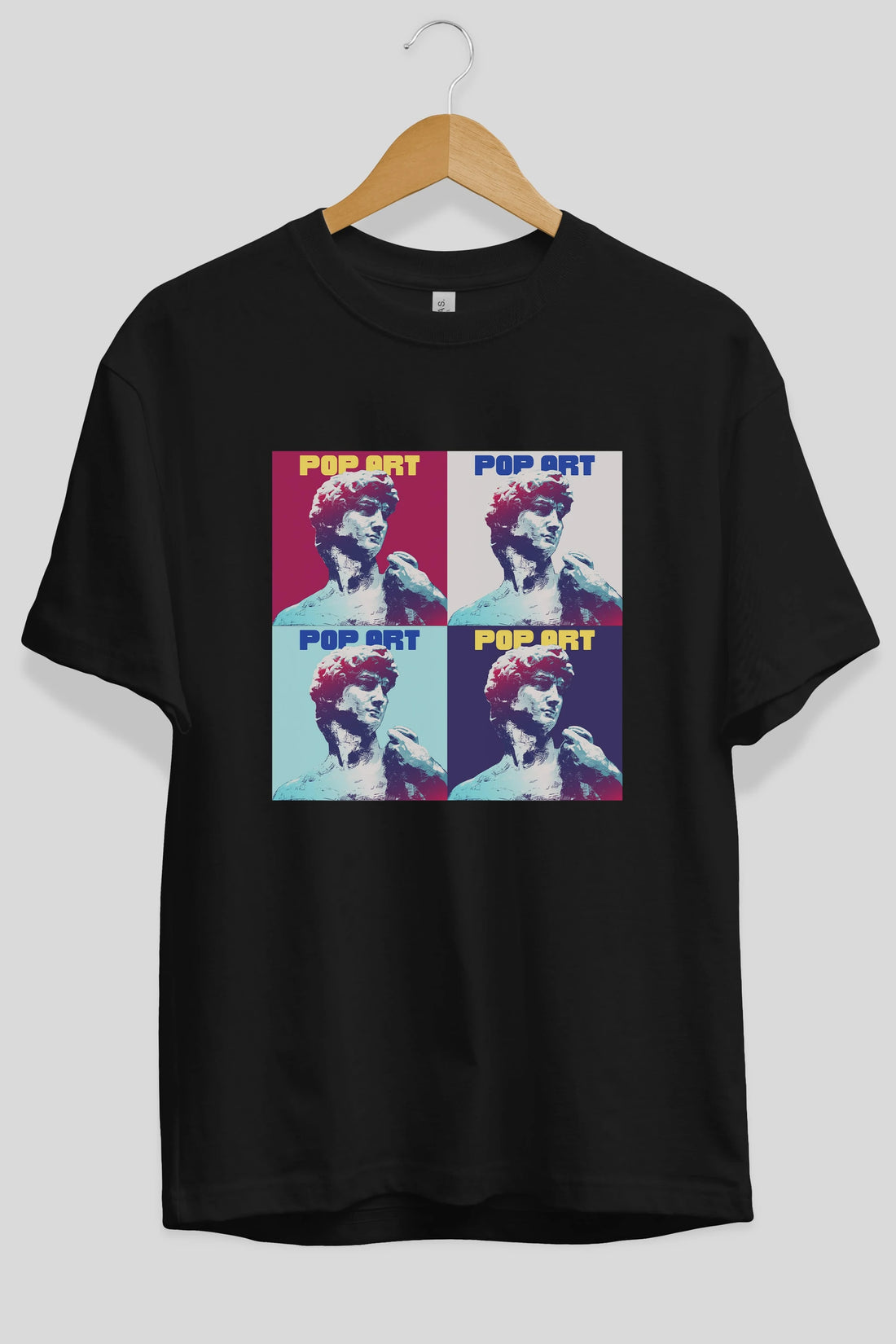 Creative Pop Art Ön Baskılı Oversize t-shirt Erkek Kadın Unisex