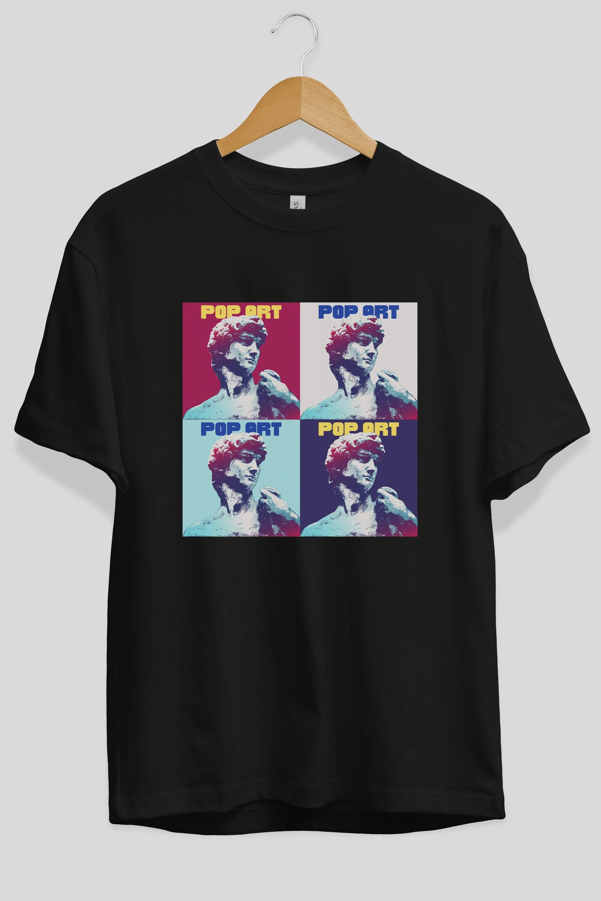 Creative Pop Art Ön Baskılı Oversize t-shirt Erkek Kadın Unisex