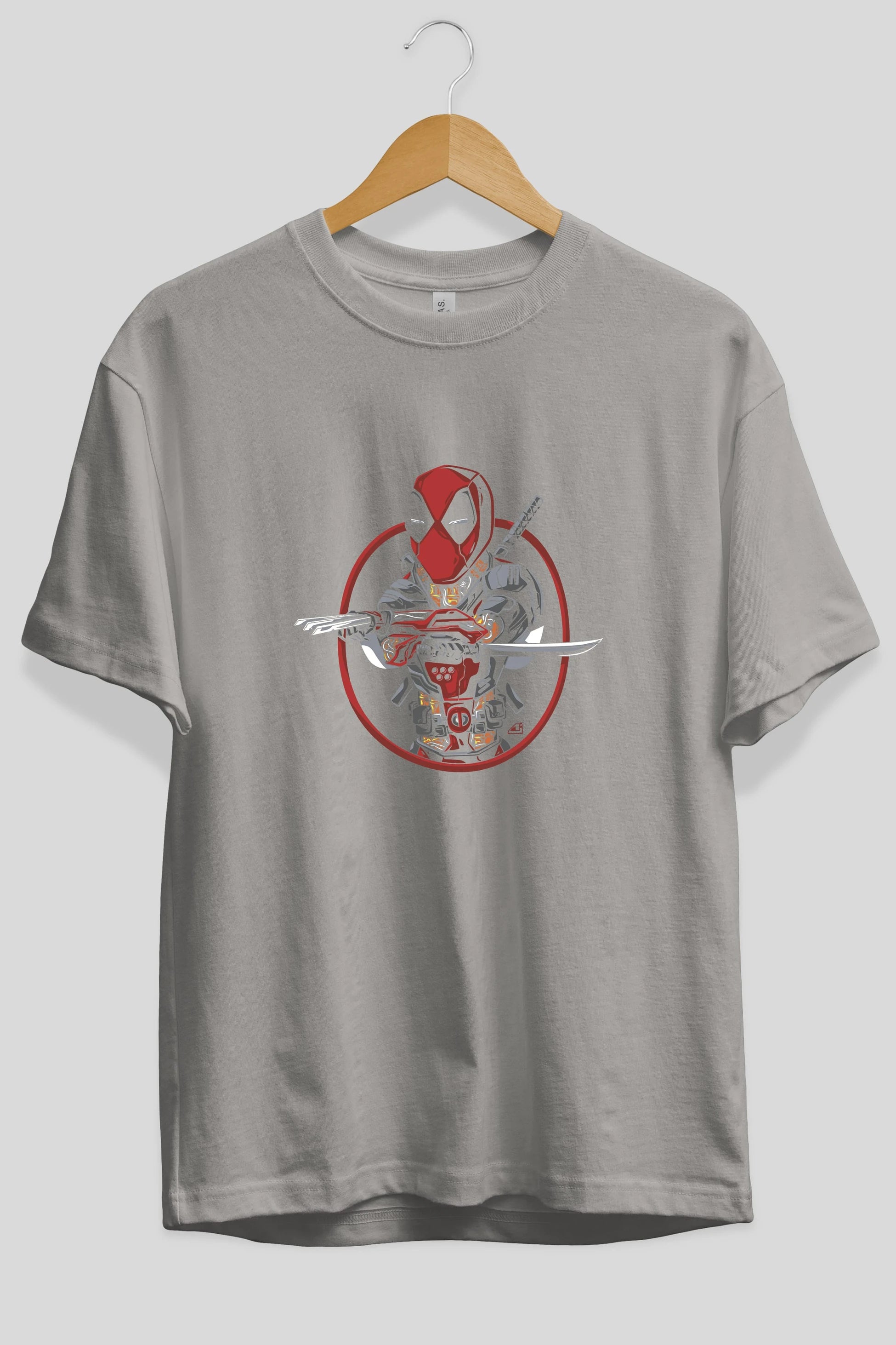 Deadpool (5) Ön Baskılı Oversize t-shirt Erkek Kadın Unisex %100 Pamuk Bisiklet Yaka tişort