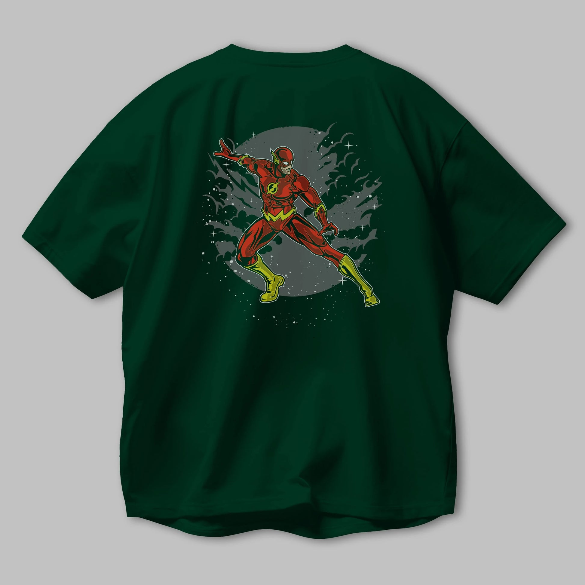 The Flash Arka Baskılı Oversize t-shirt Erkek Kadın Unisex %100 Pamuk