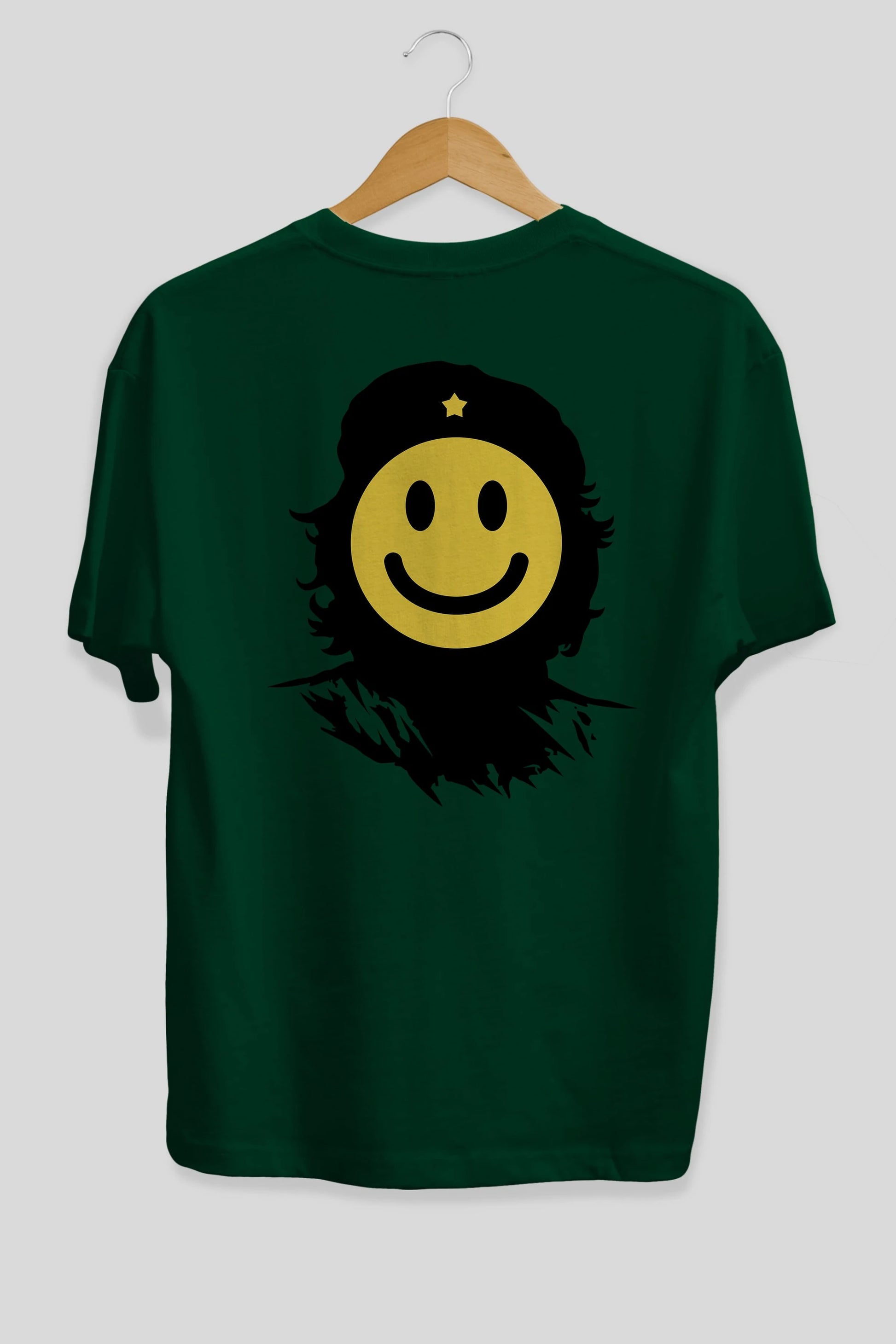 Che Smile Arka Baskılı Oversize t-shirt %100 pamuk Erkek Kadın Unisex