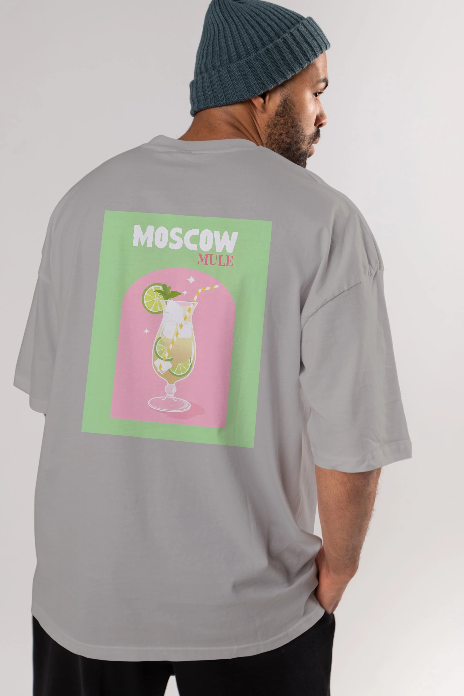Moscow Mule 5 Arka Baskılı Oversize t-shirt Erkek Kadın Unisex %100 Pamuk Bisiklet Yaka tişort