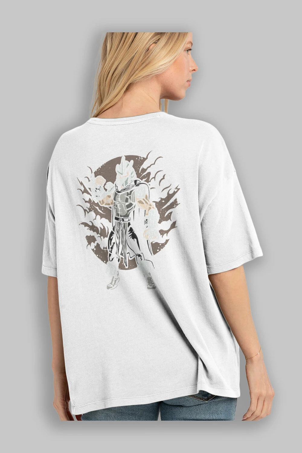 SHREDDER Arka Baskılı Oversize t-shirt Erkek Kadın Unisex %100 Pamuk