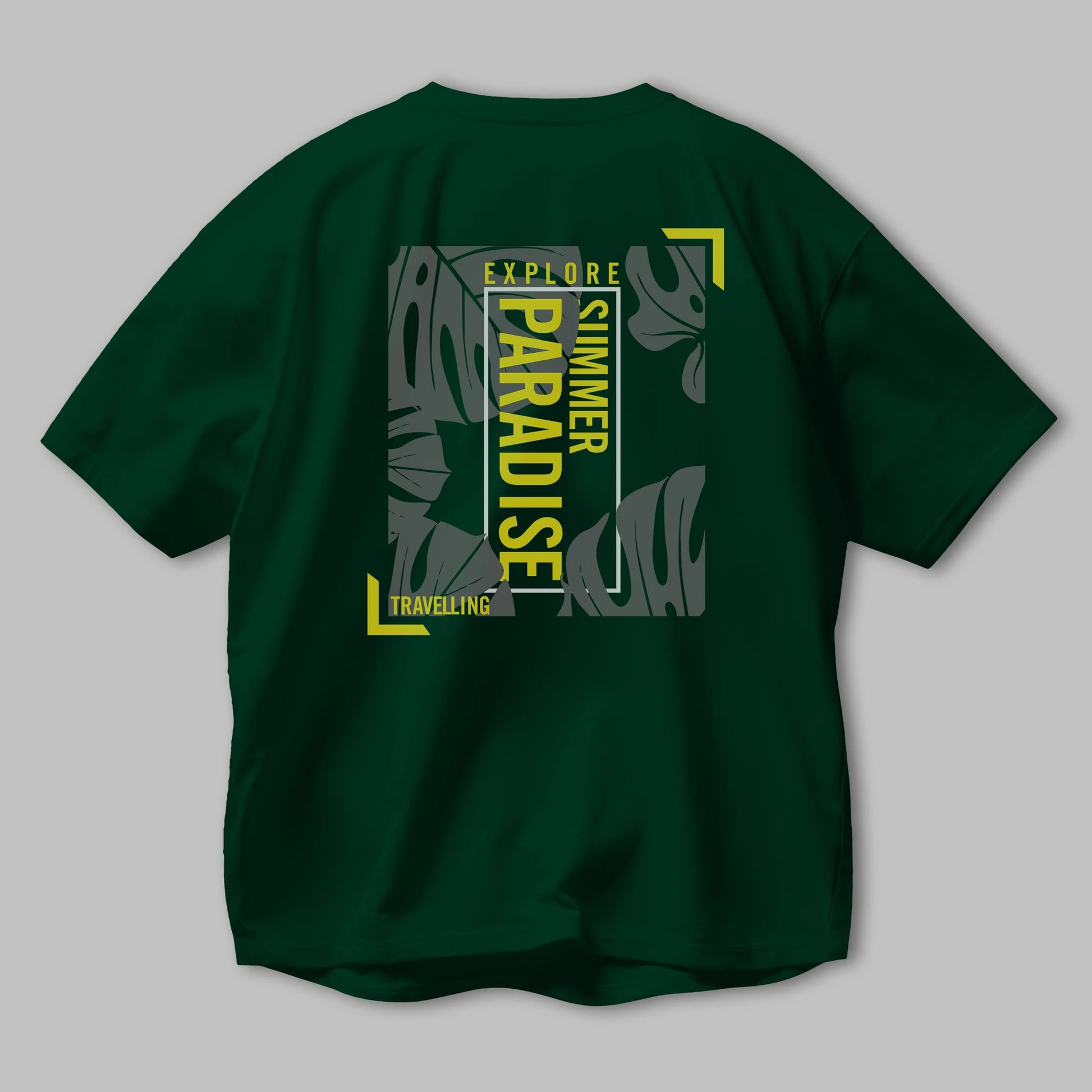Explore Summer Arka Baskılı Oversize t-shirt Erkek Kadın Unisex