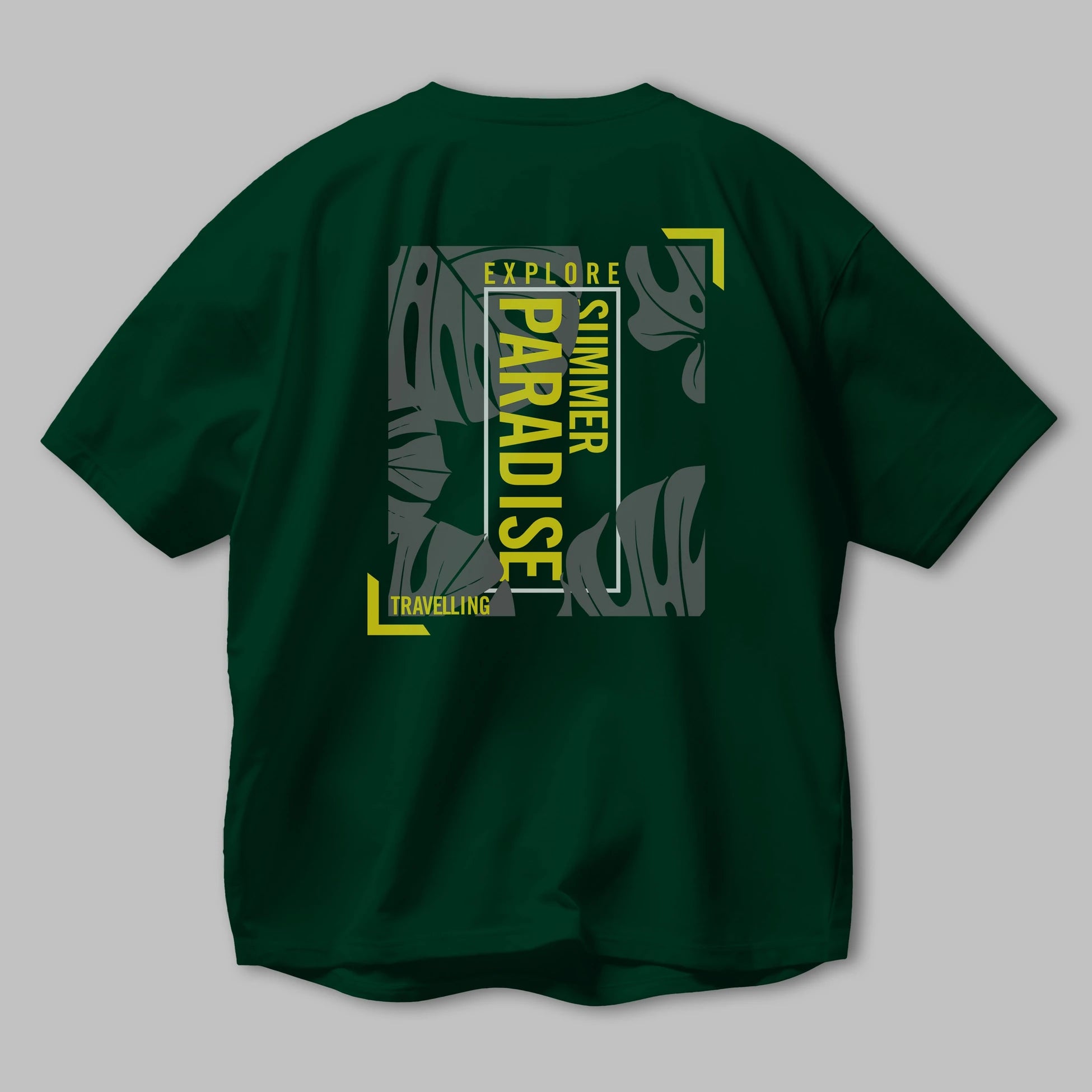 Explore Summer Arka Baskılı Oversize t-shirt Erkek Kadın Unisex