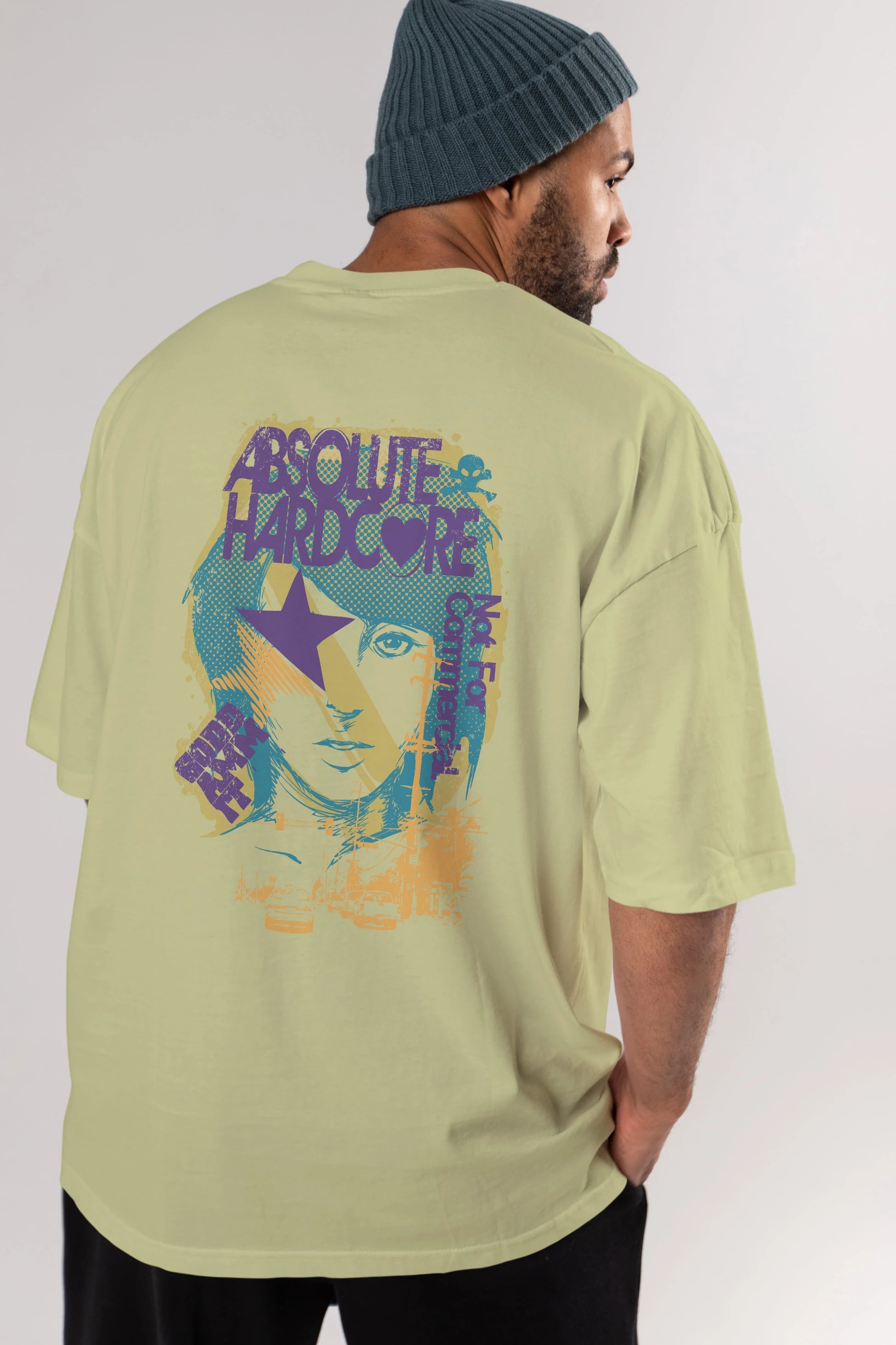 Absolute Hardcore Arka Baskılı Oversize t-shirt Erkek Kadın Unisex