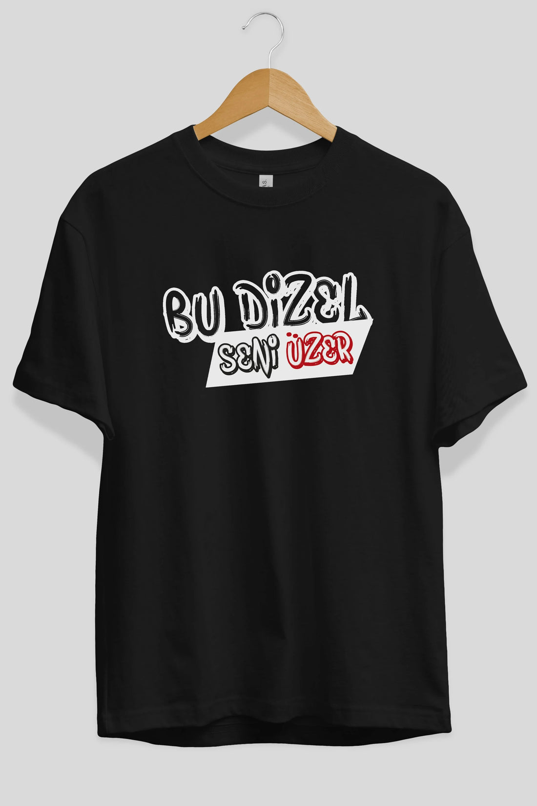 Bu Dizel Seni Üzer Ön Baskılı Oversize t-shirt %100 pamuk Erkek Kadın Unisex