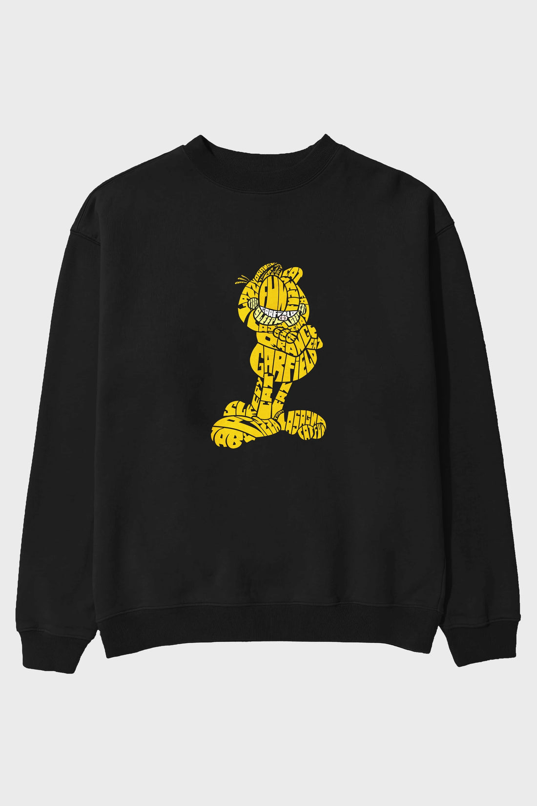Garfield Ön Baskılı Oversize Sweatshirt Erkek Kadın Unisex