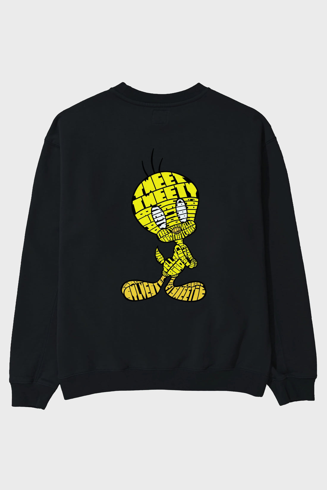Tweety Arka Baskılı Oversize Sweatshirt Erkek Kadın Unisex