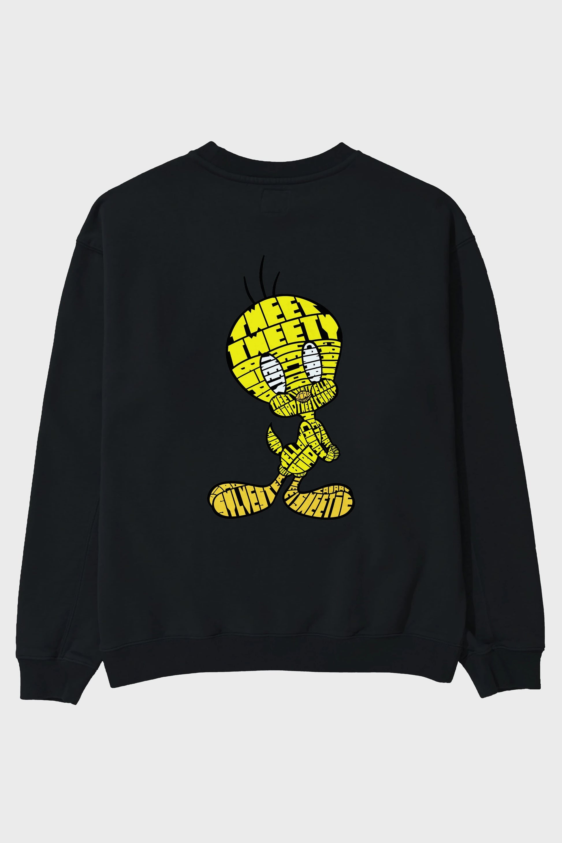 Tweety Arka Baskılı Oversize Sweatshirt Erkek Kadın Unisex