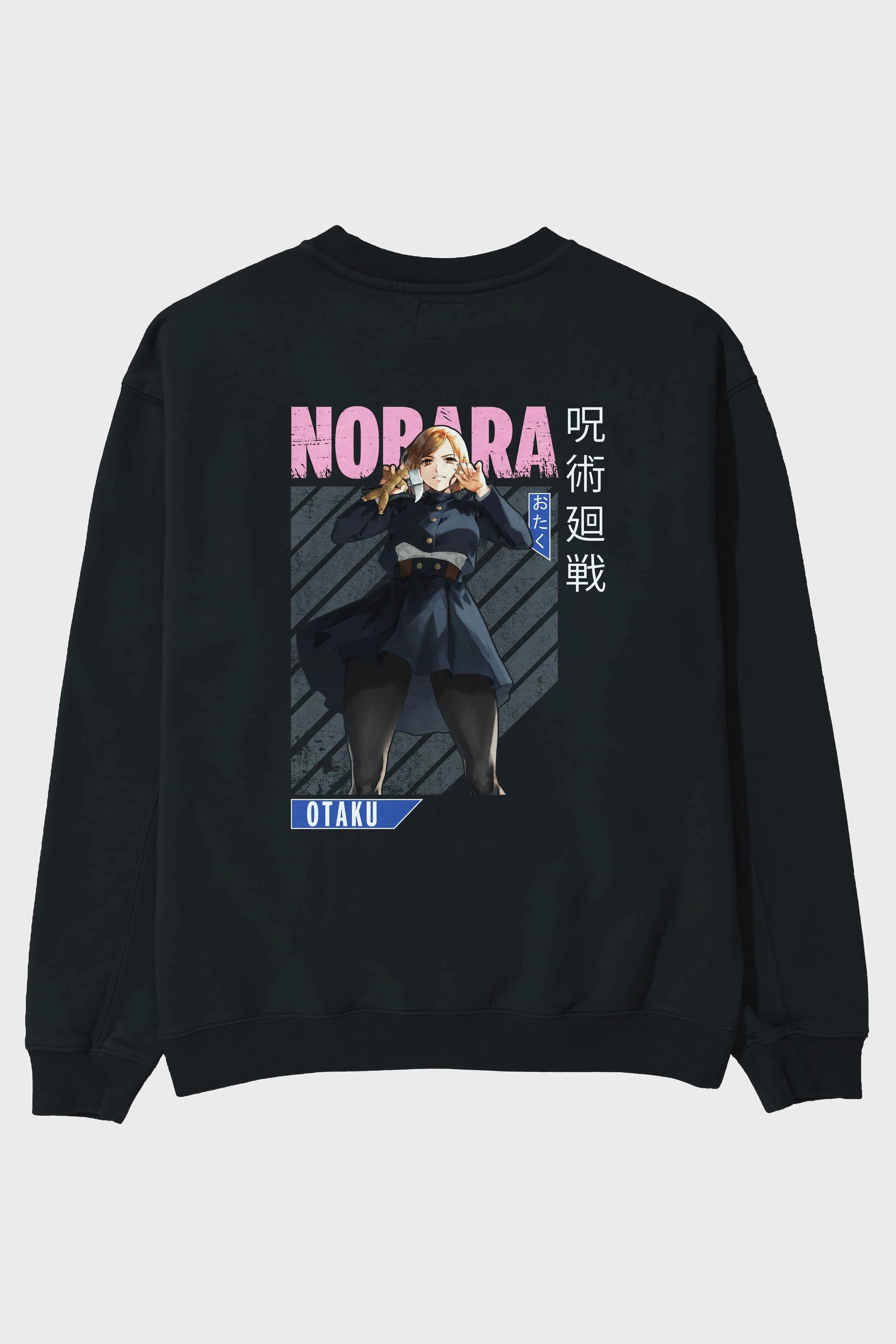 Nobara Kugisaki 4 Anime Arka Baskılı Oversize Sweatshirt Erkek Kadın Unisex