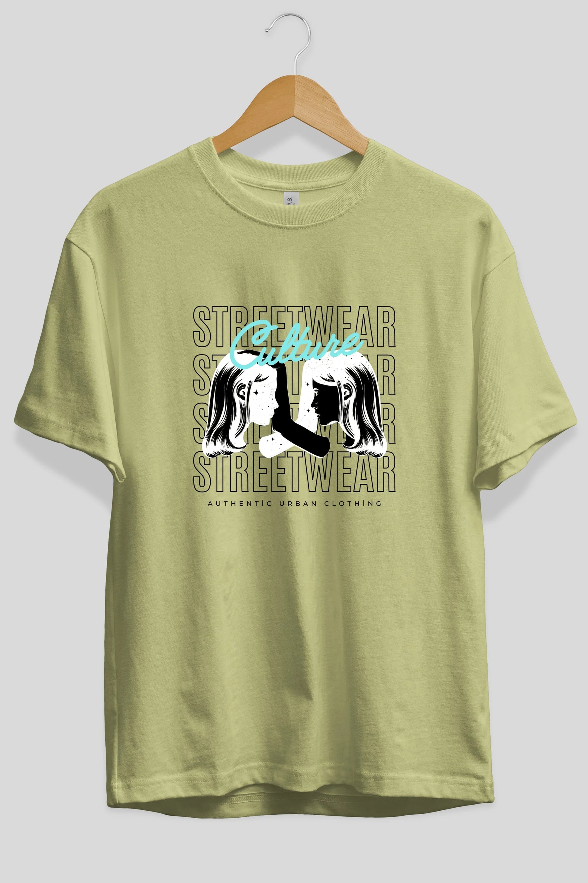 Culture Streetwear Yazılı Ön Baskılı Oversize t-shirt Erkek Kadın Unisex