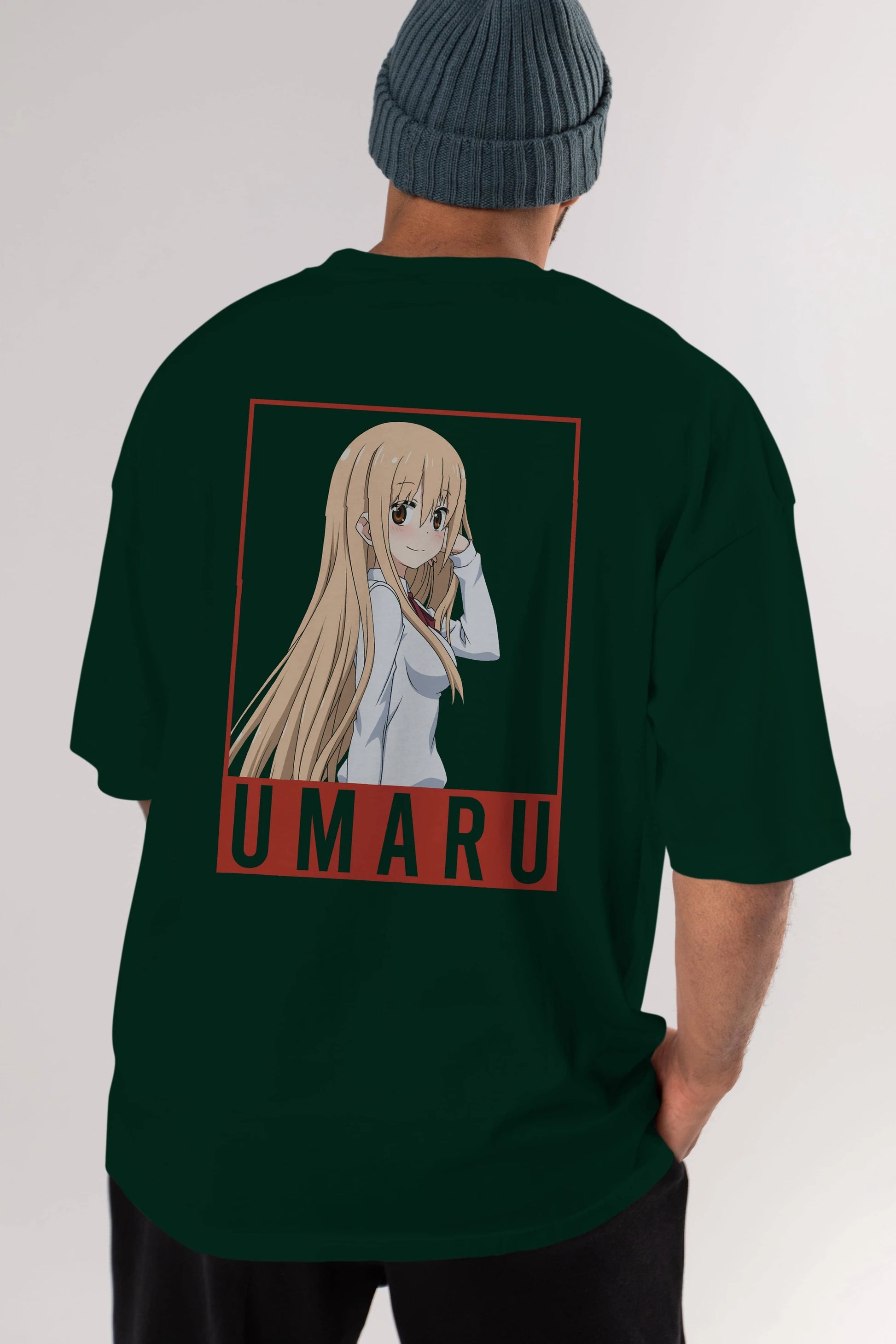 Umaru Doma 2 Anime Arka Baskılı Oversize t-shirt Erkek Kadın Unisex
