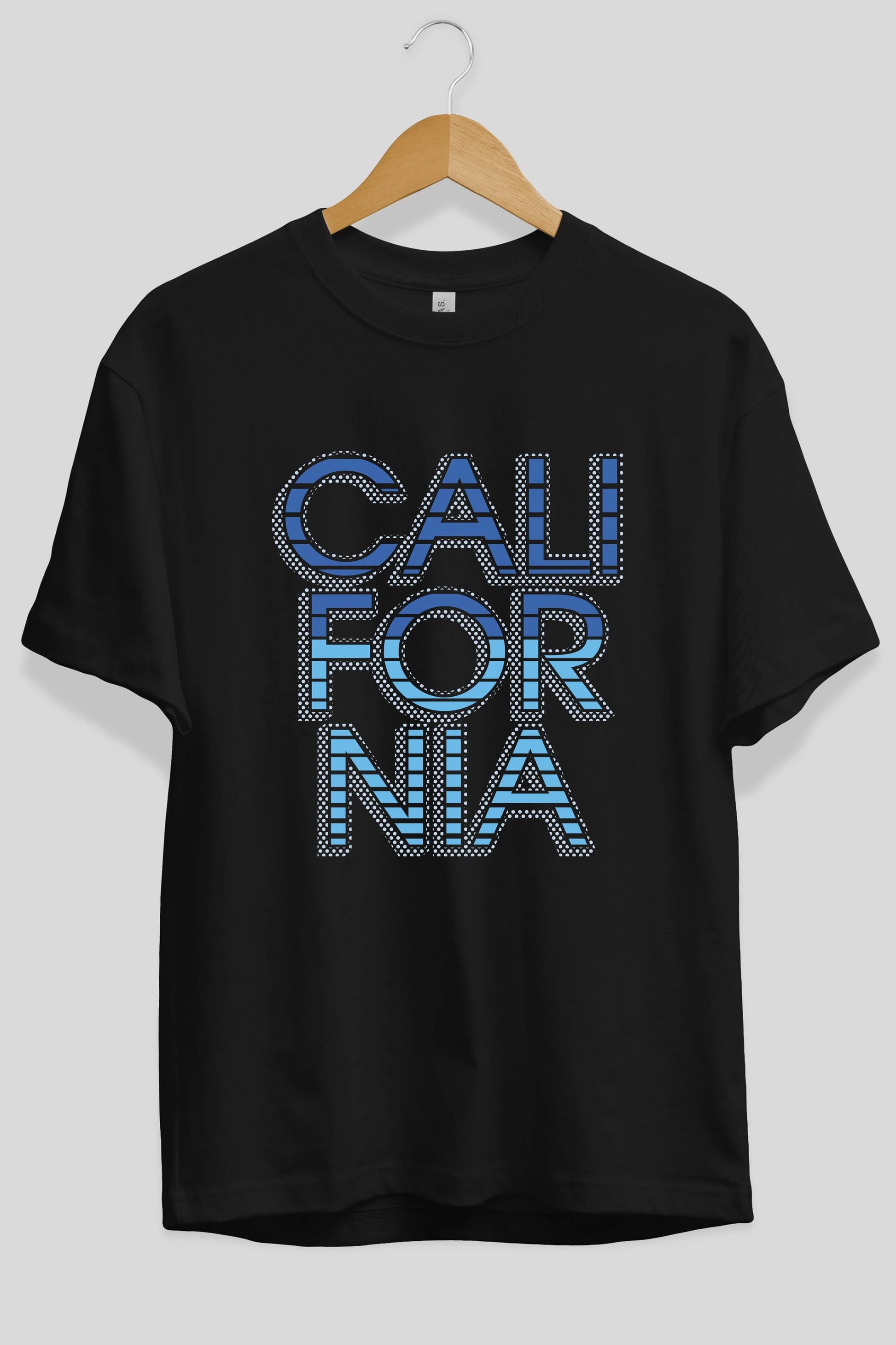 California 3 Ön Baskılı Oversize t-shirt Erkek Kadın Unisex