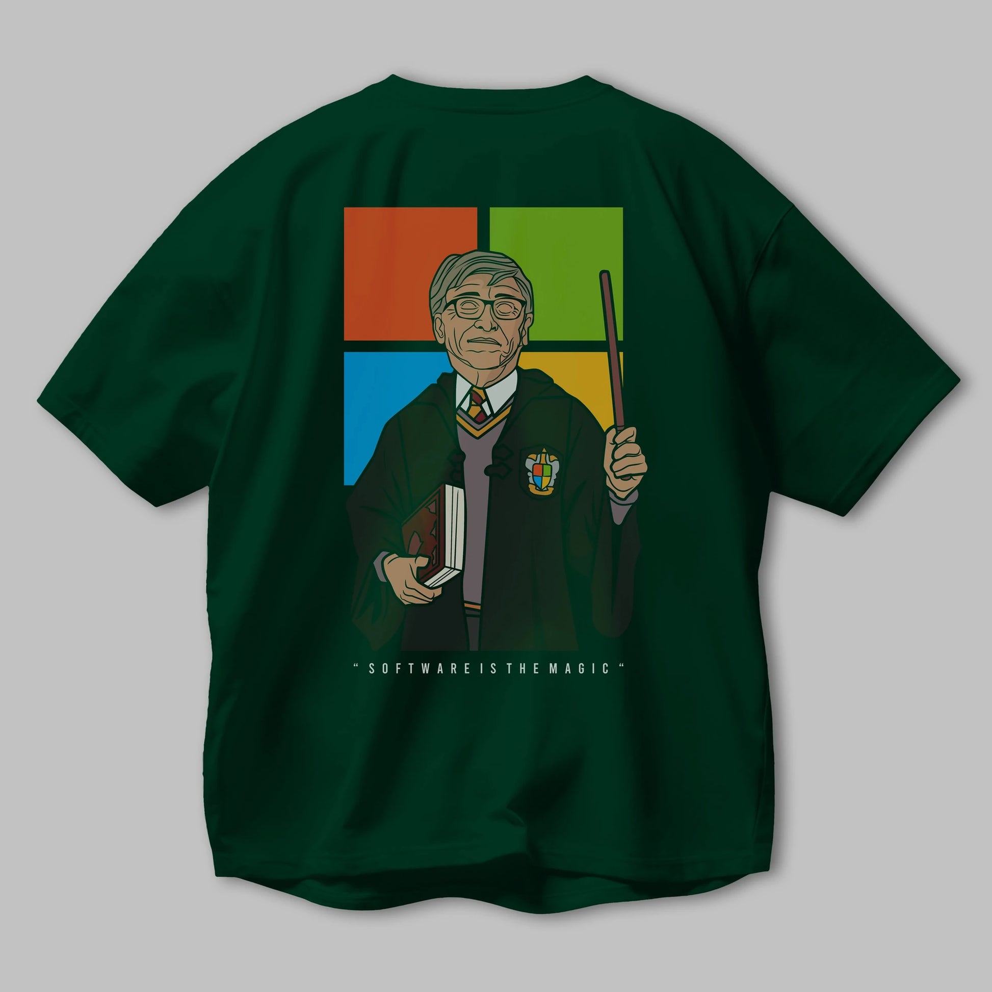 Harry Potter Gates Arka Baskılı Oversize t-shirt Erkek Kadın Unisex %100 Pamuk tişort
