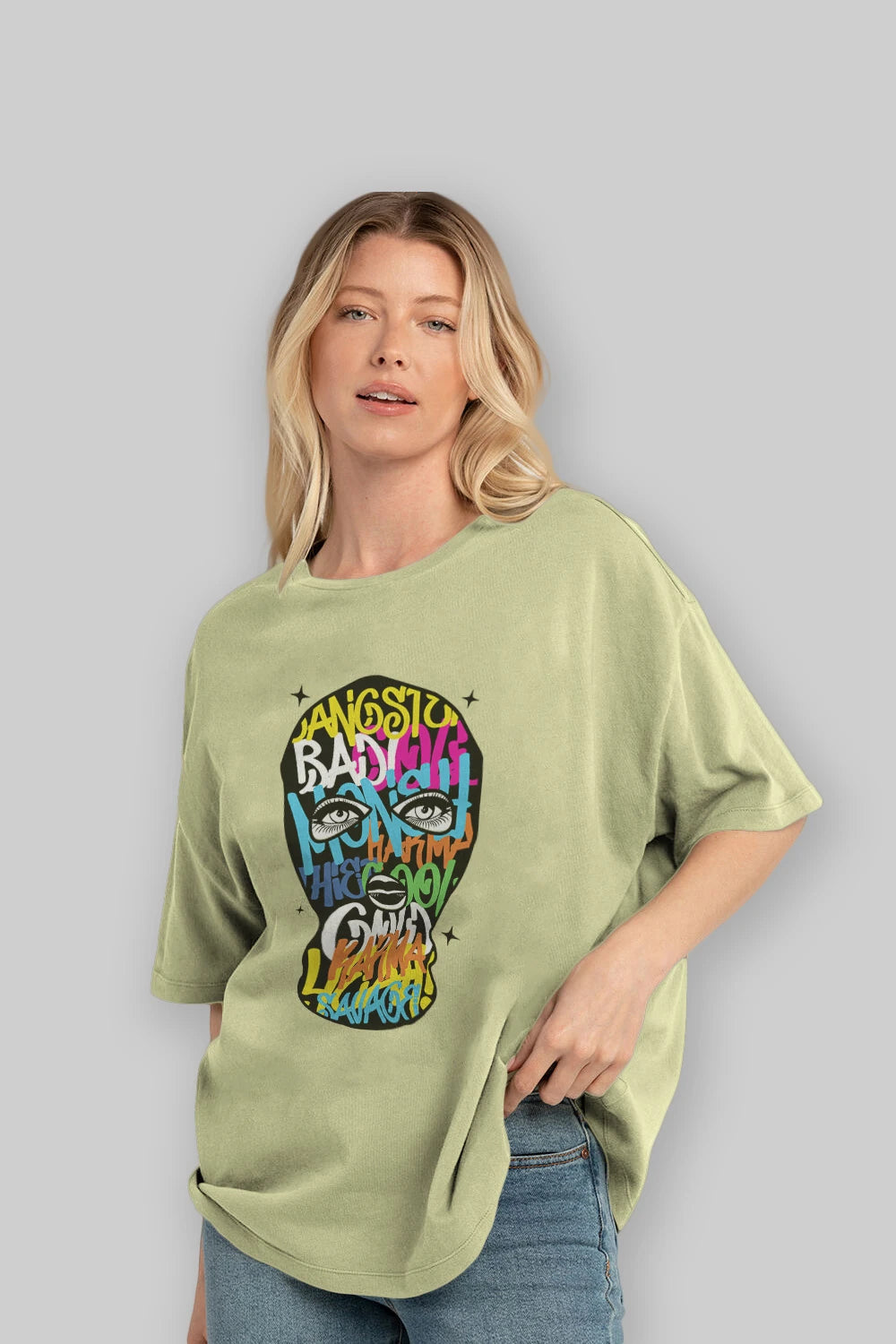 Karma Savage Ön Baskılı Oversize t-shirt Erkek Kadın Unisex
