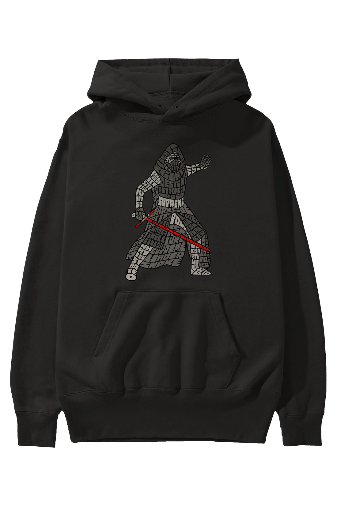 Kylo Ön Baskılı Hoodie Oversize Kapüşonlu Sweatshirt Erkek Kadın Unisex