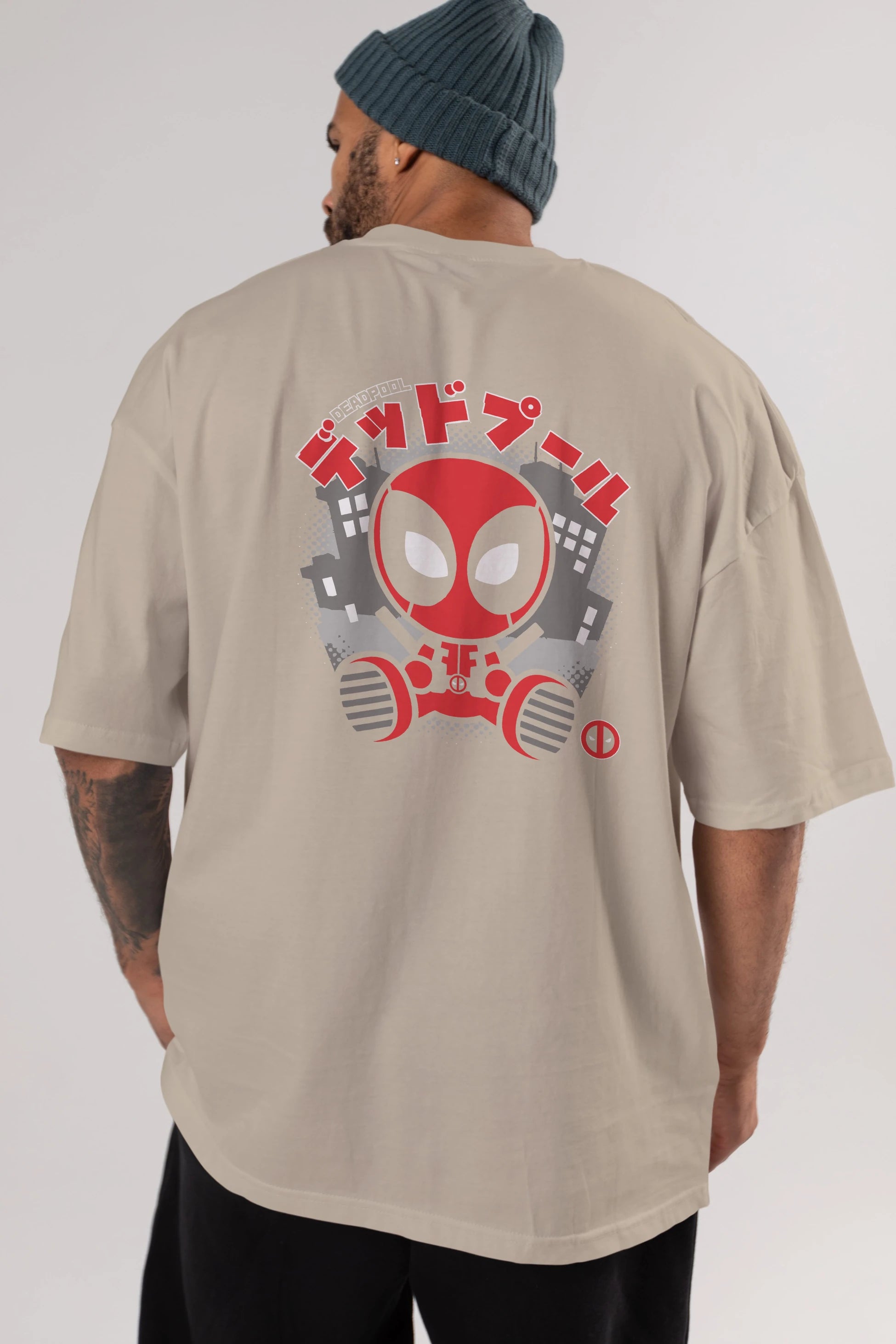 Deadpool (15) Arka Baskılı Oversize t-shirt Erkek Kadın Unisex %100 Pamuk Bisiklet Yaka tişort