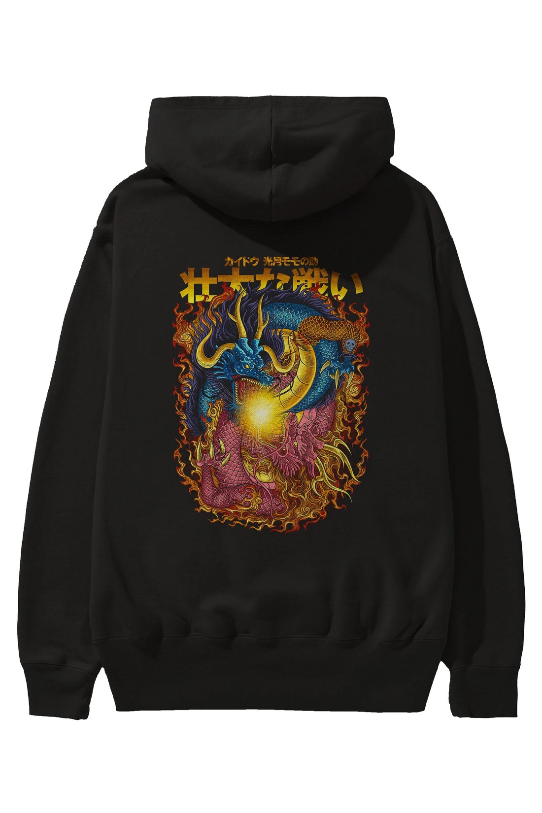 ONE PIECE (4) Anime Arka Baskılı Hoodie Oversize Kapüşonlu Sweatshirt Erkek Kadın Unisex
