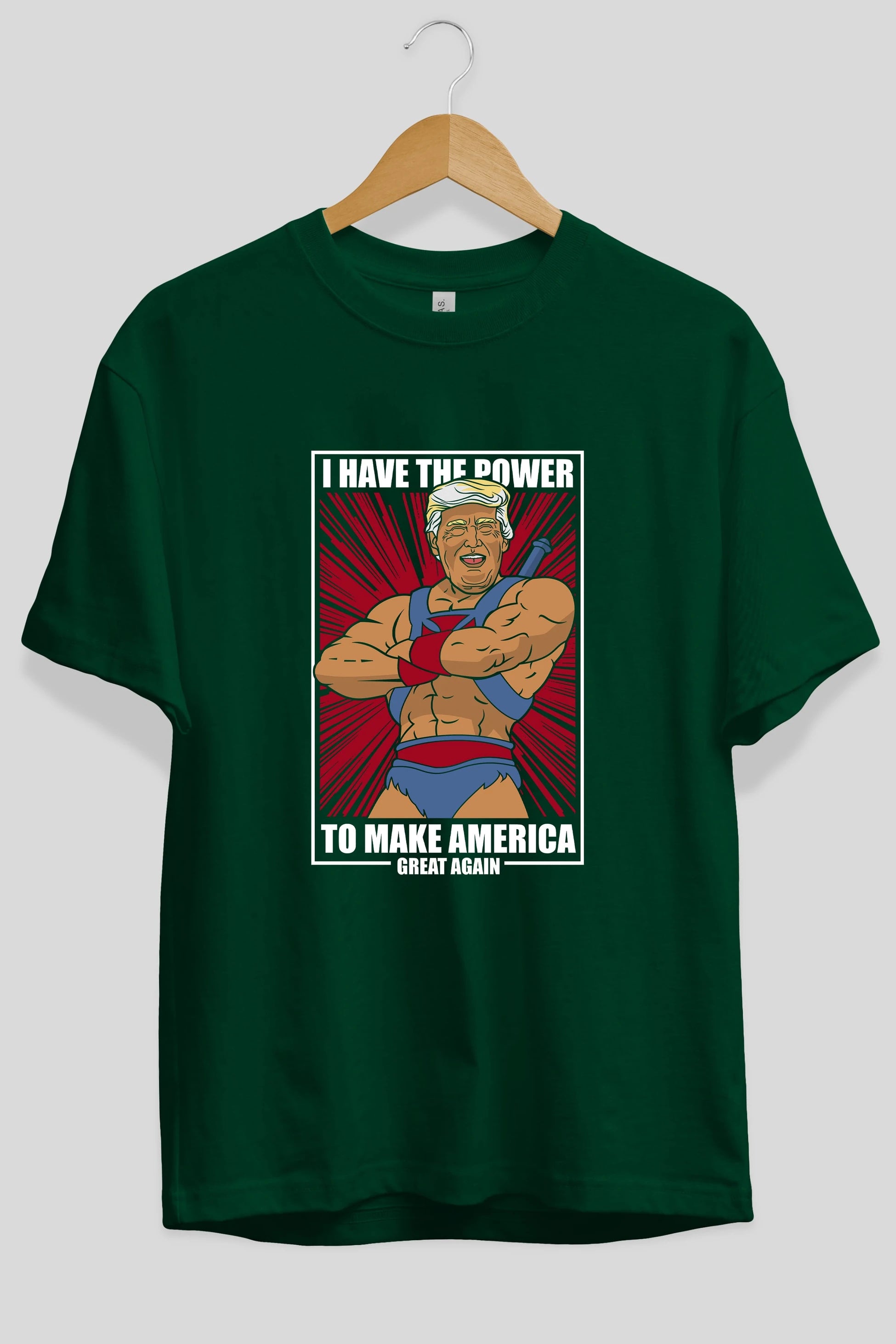 Trump Heman Ön Baskılı Oversize t-shirt Erkek Kadın Unisex %100 Pamuk tişort