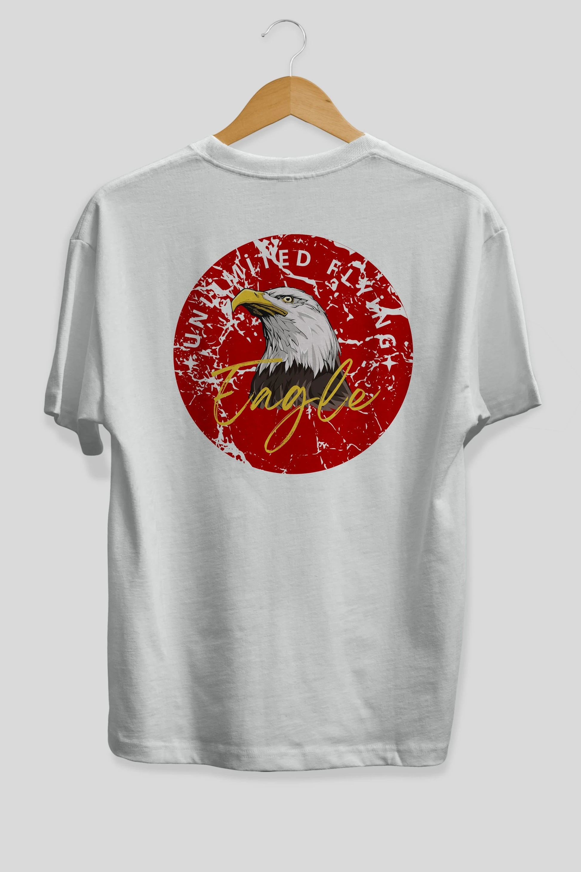 Unlimited Flying Yazılı Arka Baskılı Oversize t-shirt Erkek Kadın Unisex