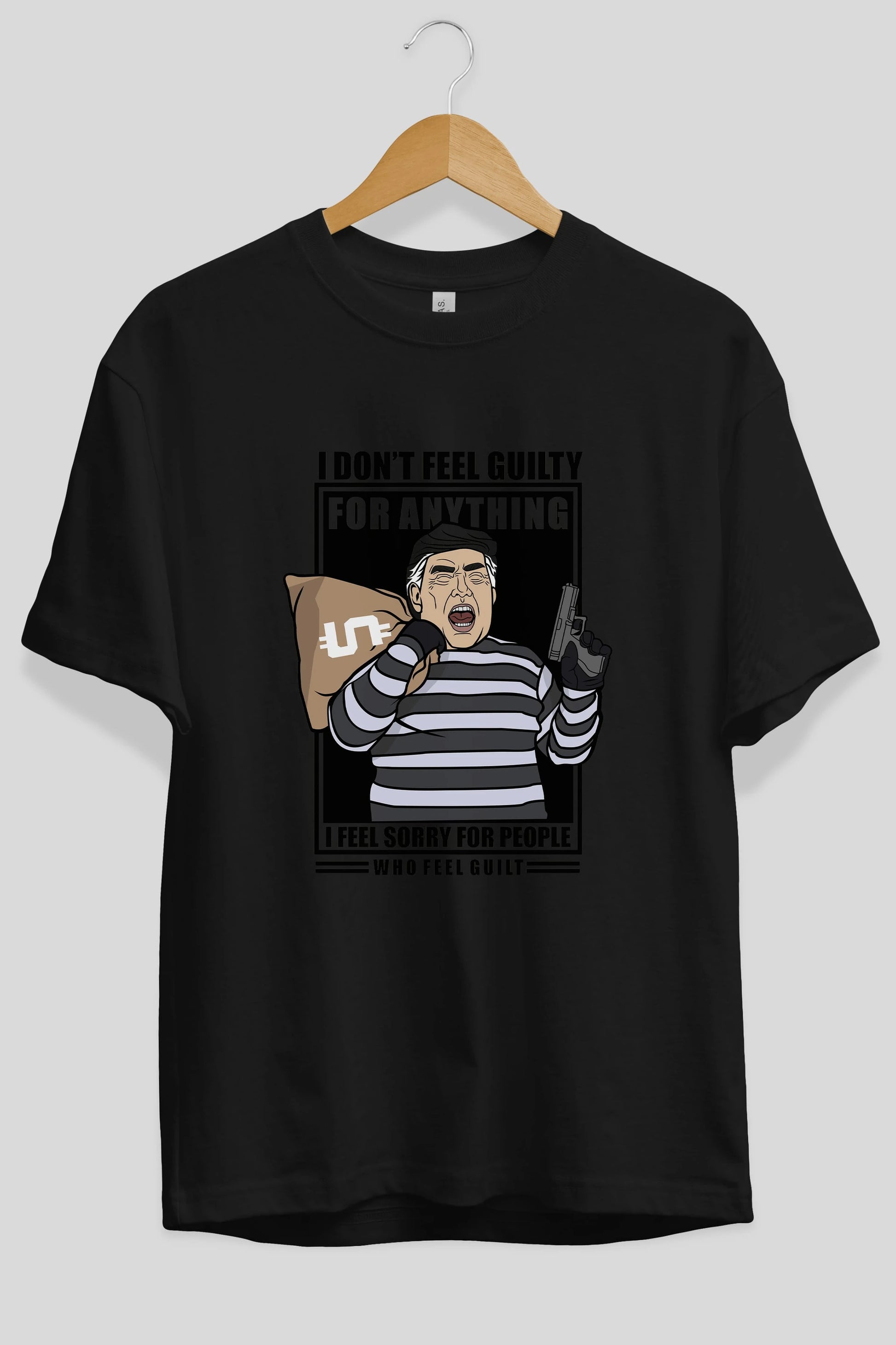 Criminal Trump Ön Baskılı Oversize t-shirt Erkek Kadın Unisex %100 Pamuk tişort