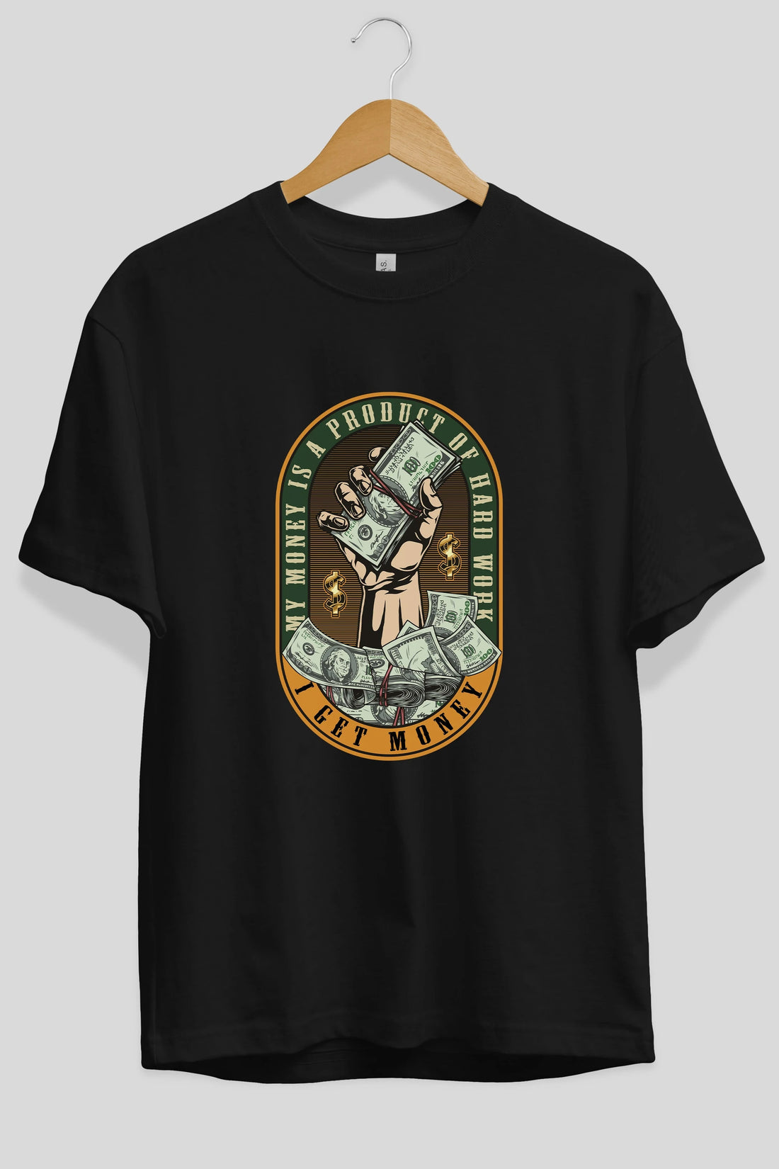 I Get Money Ön Baskılı Oversize t-shirt Erkek Kadın Unisex