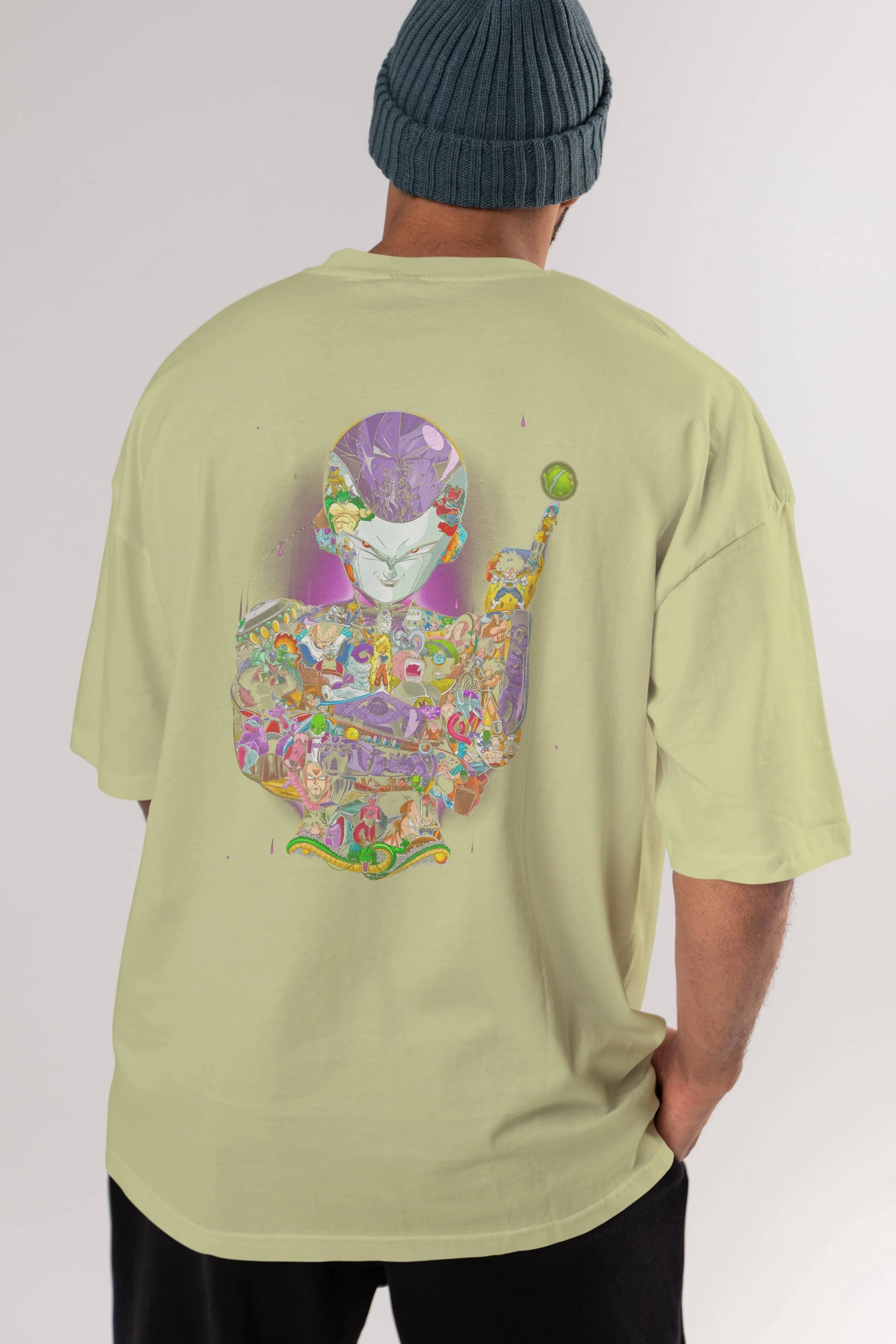 DRAGON BALL ART (4) Anime Arka Baskılı Oversize t-shirt Erkek Kadın Unisex