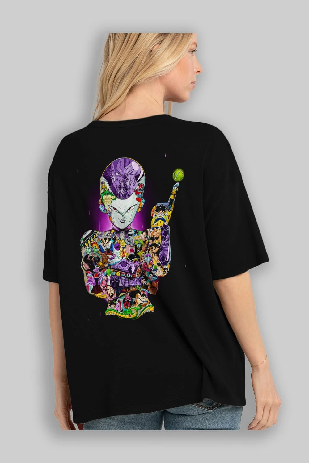 DRAGON BALL ART (4) Anime Arka Baskılı Oversize t-shirt Erkek Kadın Unisex