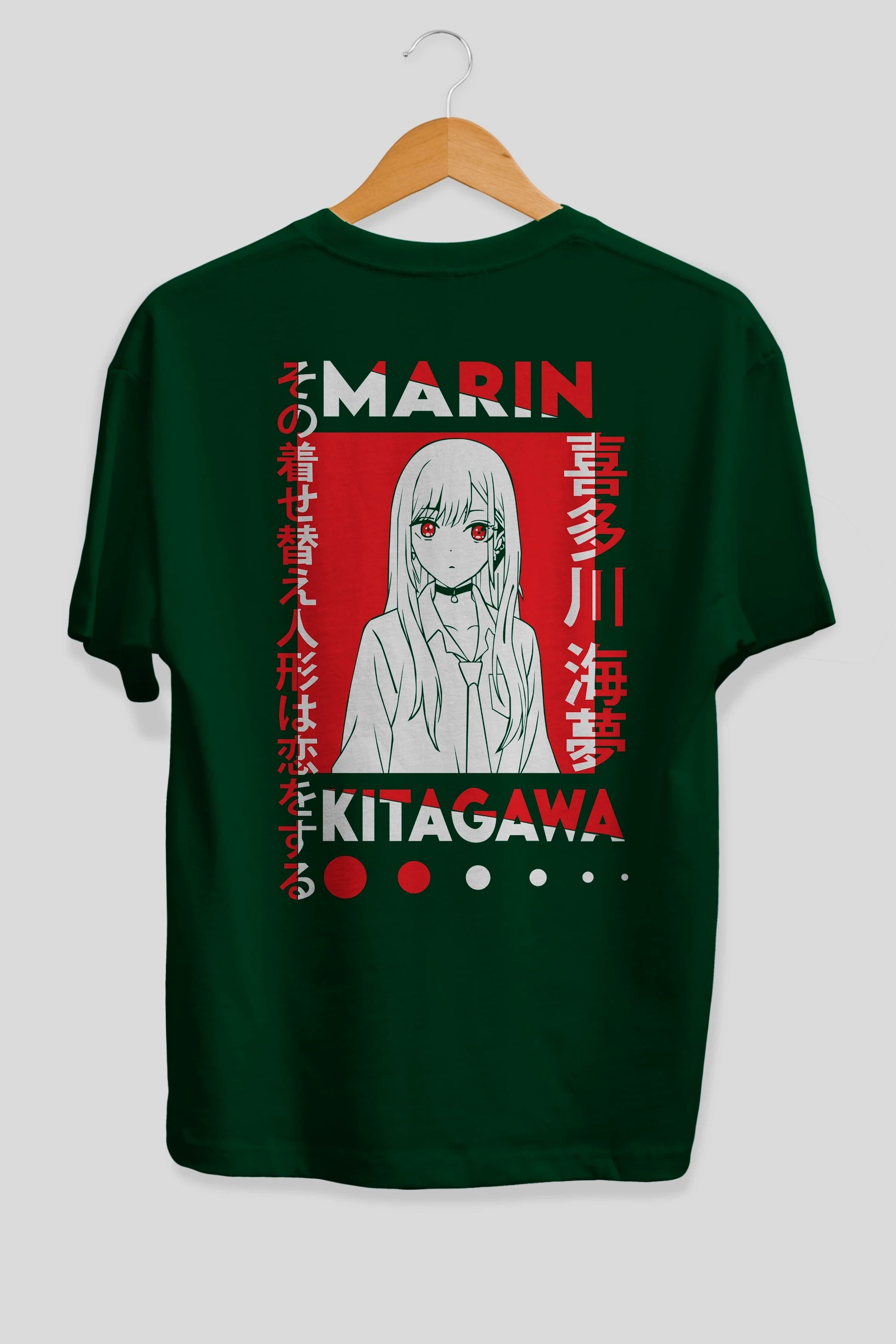 MARIN KITAGAWA Anime Arka Baskılı Oversize t-shirt Erkek Kadın Unisex