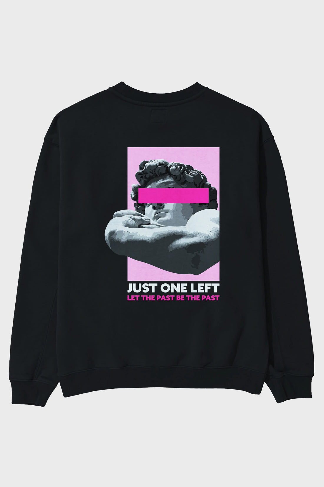 Just One Left Arka Baskılı Oversize Sweatshirt Erkek Kadın Unisex