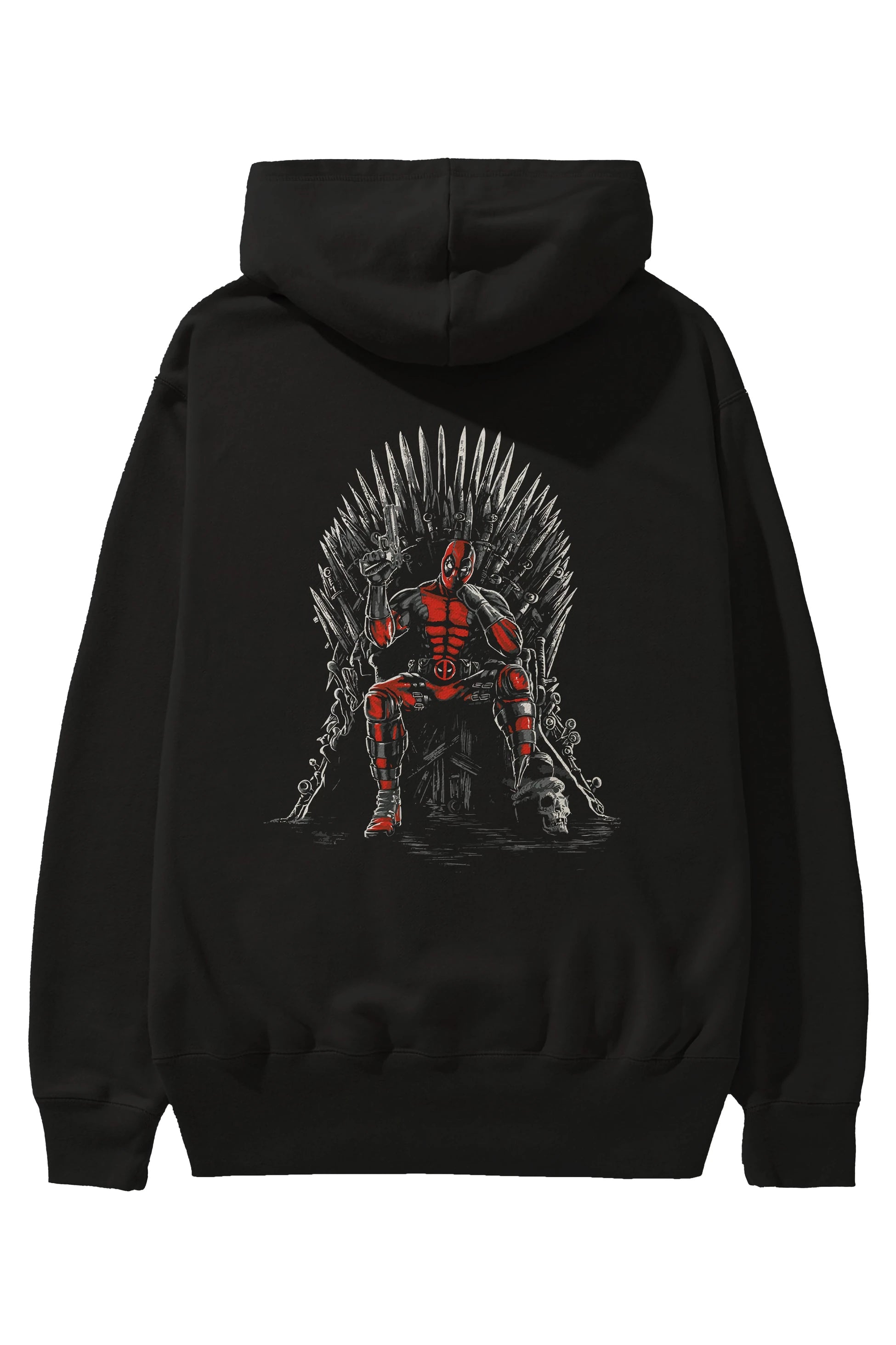 Deadpool (6) Arka Baskılı Hoodie Oversize Kapüşonlu Sweatshirt Erkek Kadın Unisex