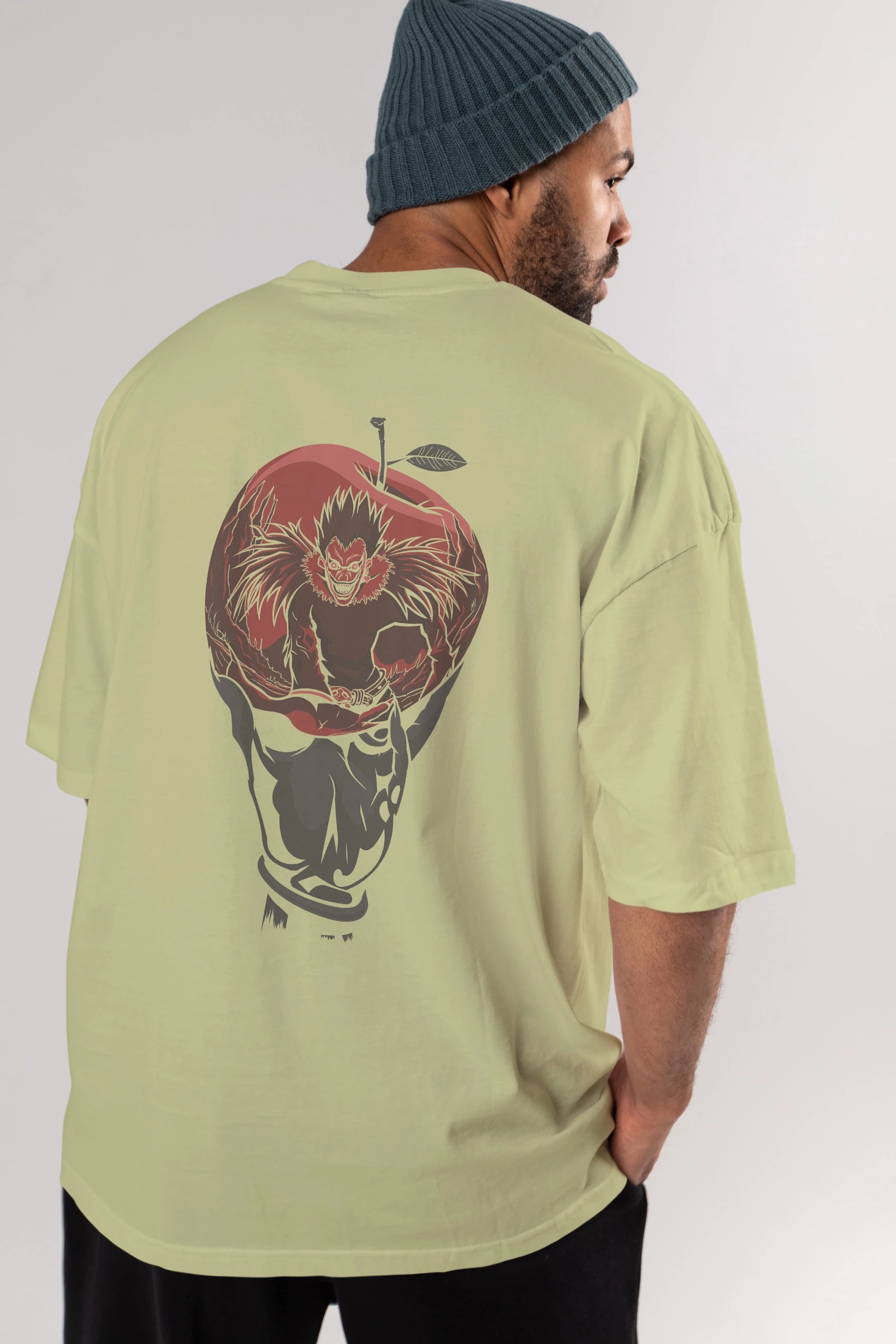 DEATH NOTE -RYUK Anime Arka Baskılı Oversize t-shirt Erkek Kadın Unisex
