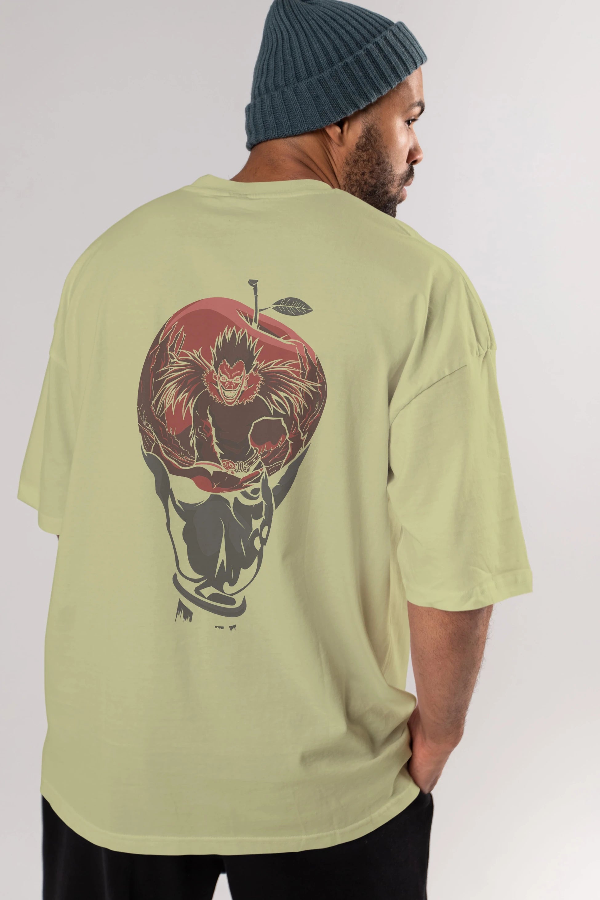 DEATH NOTE -RYUK Anime Arka Baskılı Oversize t-shirt Erkek Kadın Unisex