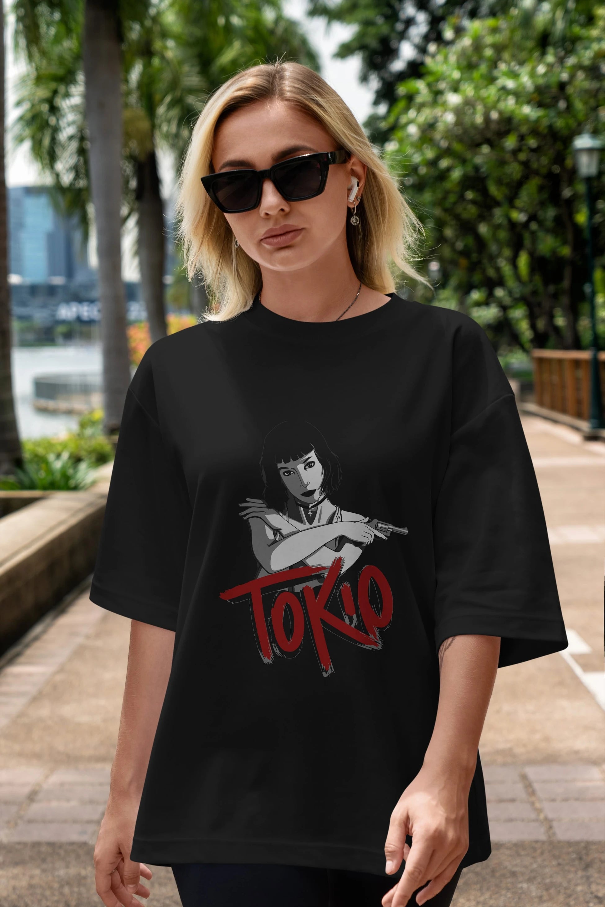 La Casa De Papel (10) Ön Baskılı Oversize t-shirt Erkek Kadın Unisex %100 Pamuk Bisiklet Yaka tişort